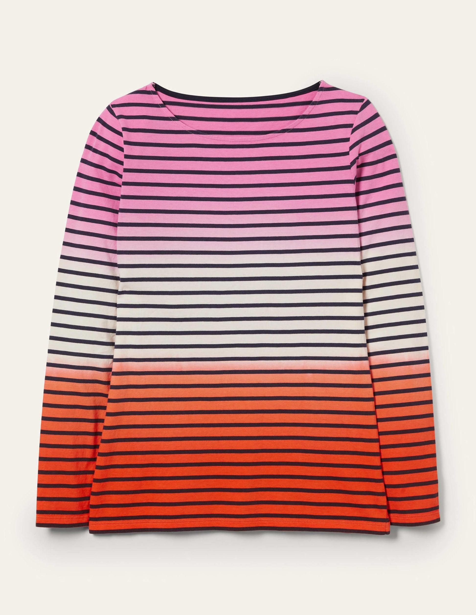 Ella Long Sleeve Breton-Bon Bon/Firecracker Ombre-9