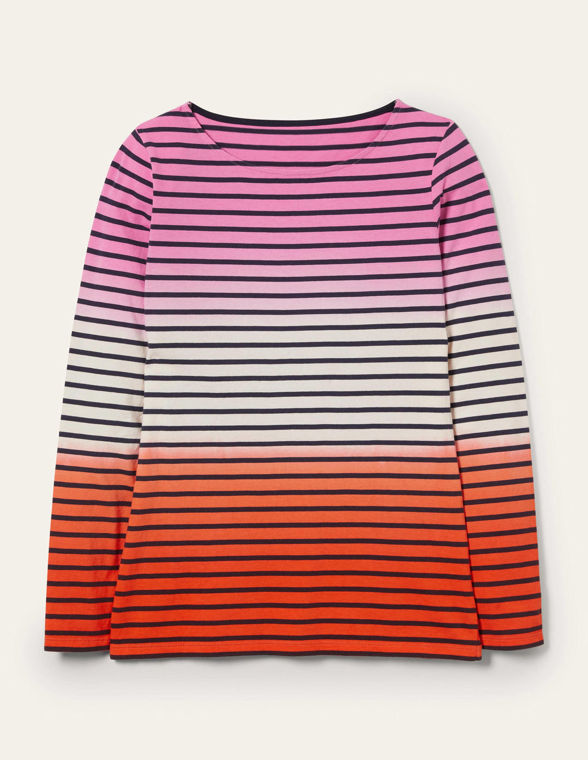 Ella Long Sleeve Breton-Bon Bon/Firecracker Ombre - Image 9