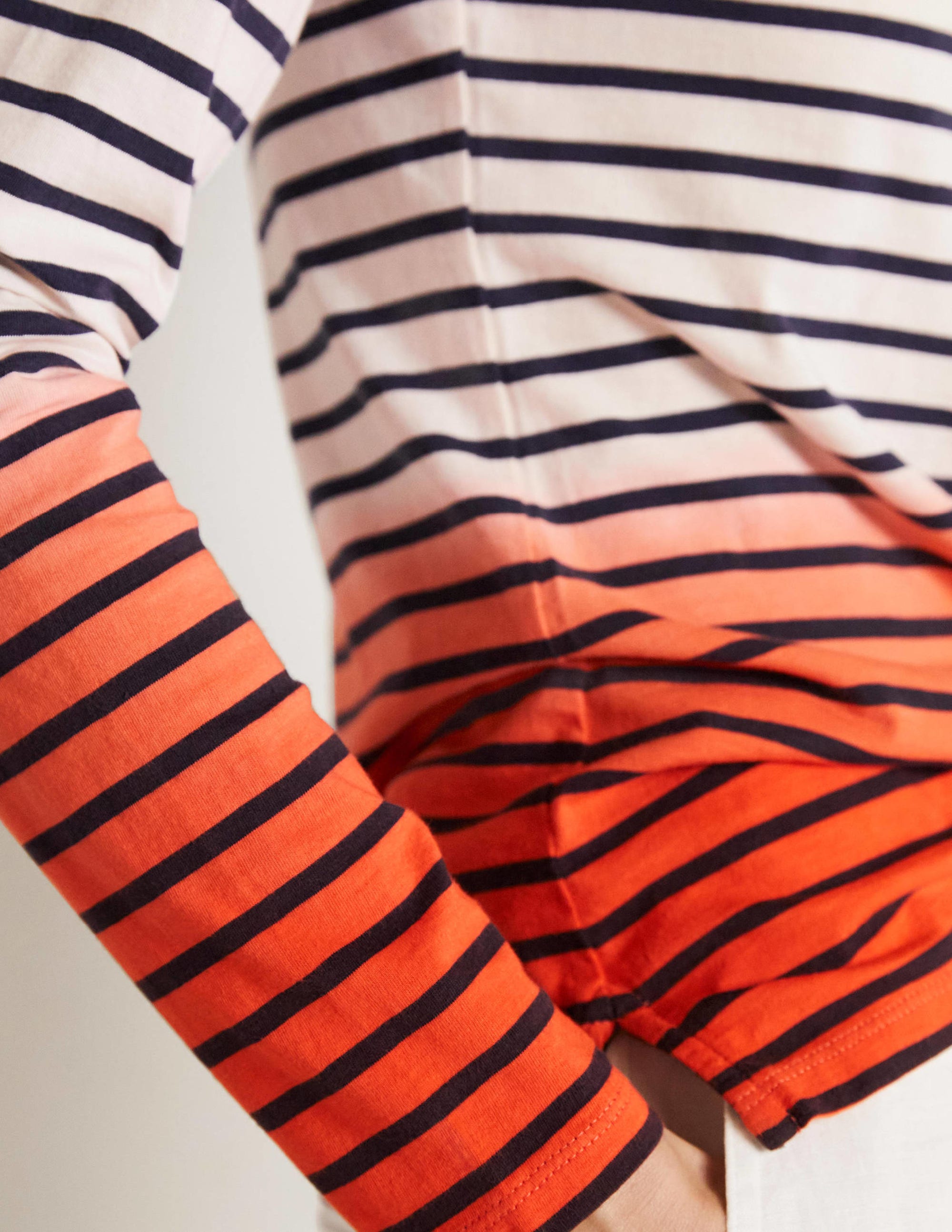 Ella Long Sleeve Breton-Bon Bon/Firecracker Ombre - Image 2