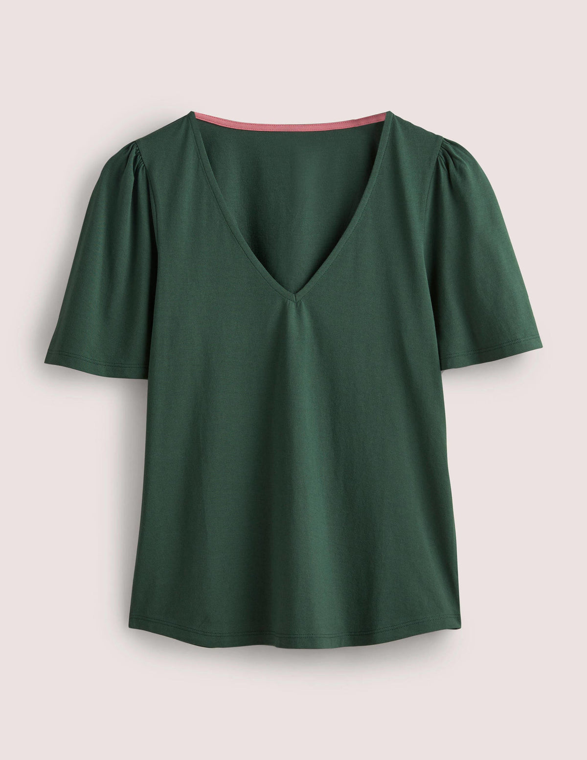 Supersoft Flutter Sleeve Top-Trekking Green - Image 5
