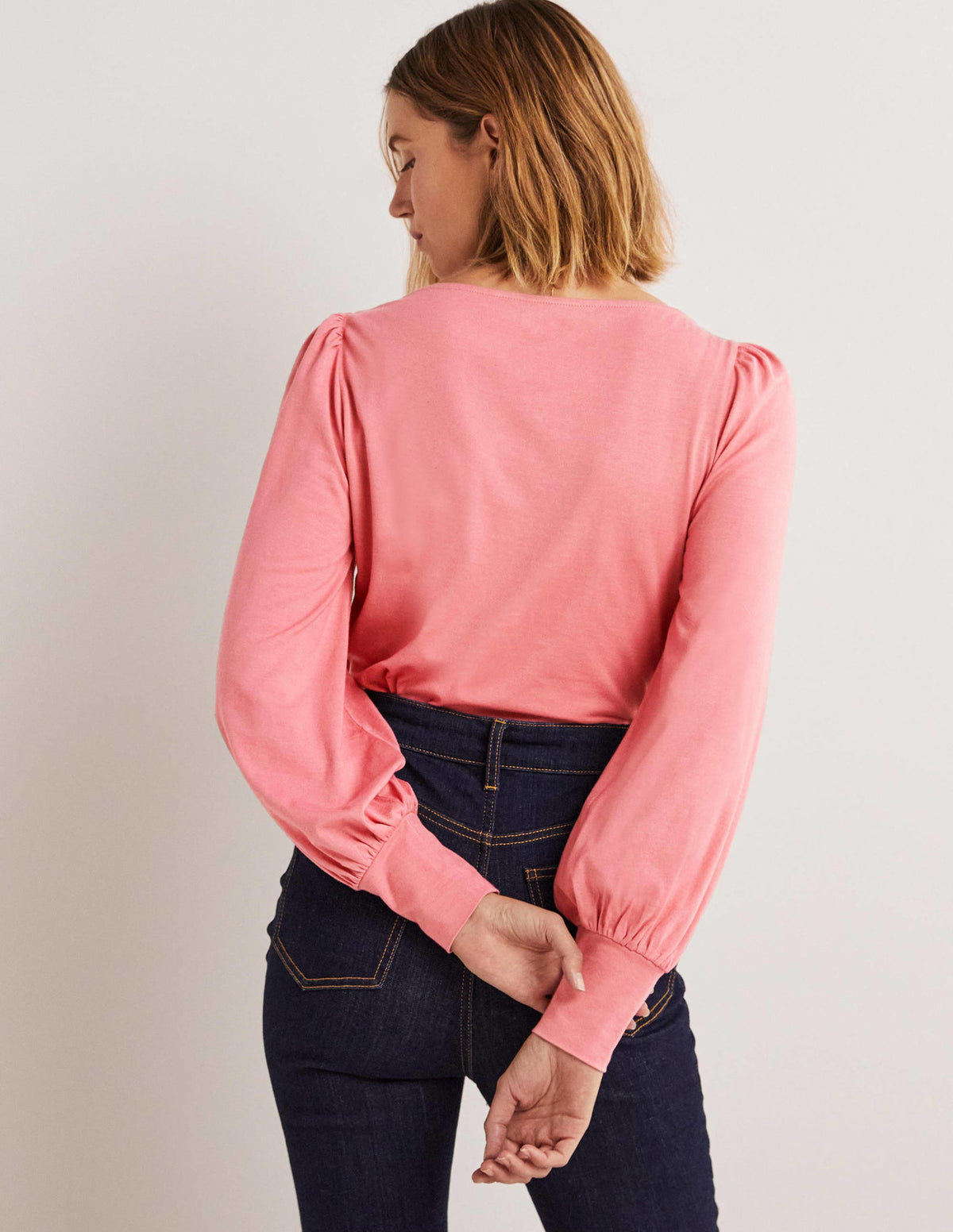 Supersoft Boat Neck Top-Wild Rose-3