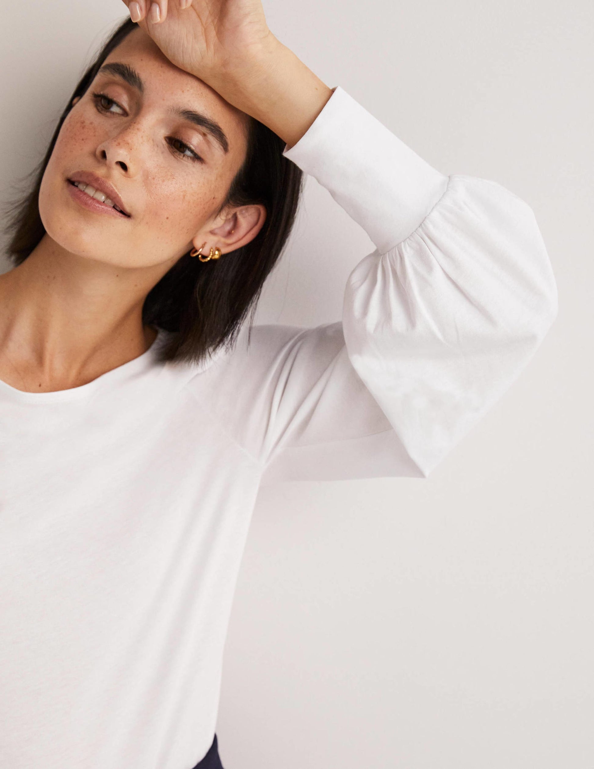 Supersoft Boat Neck Top-White-2