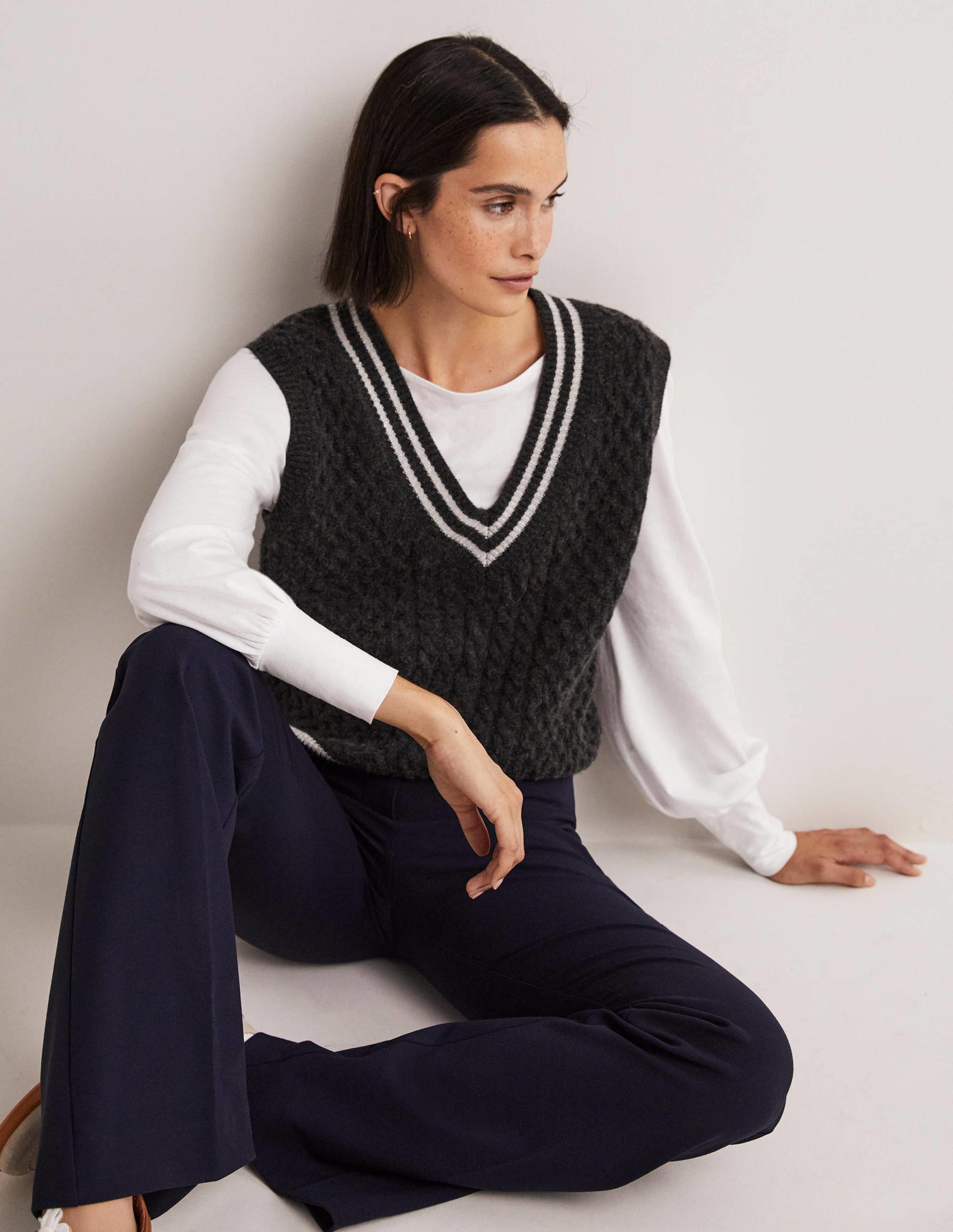 Supersoft Boat Neck Top-White-4