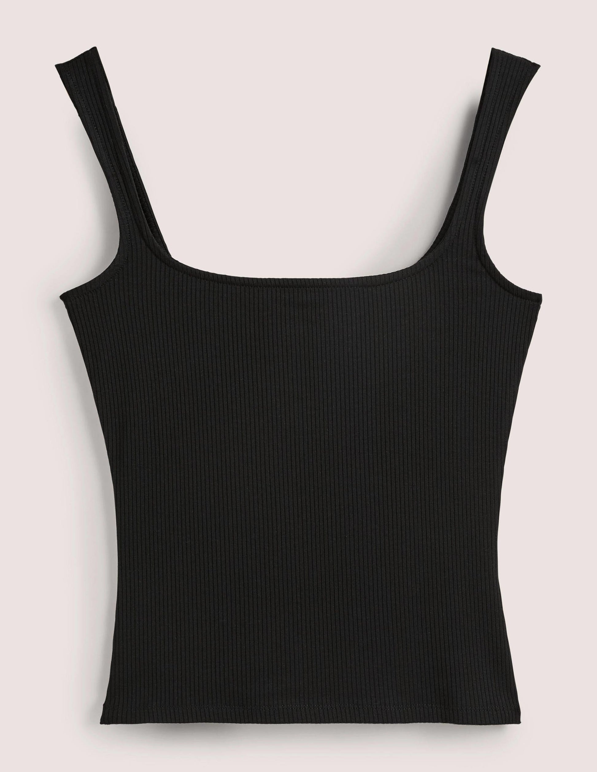 Soft Ribbed Tank-Black-5