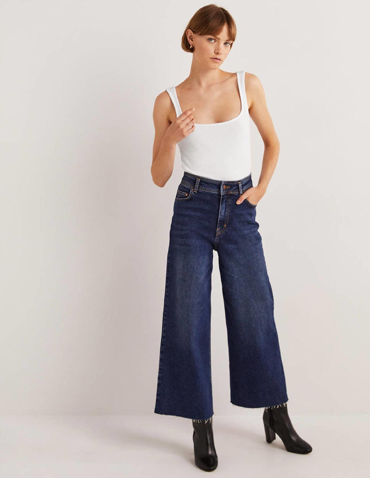 Soft Ribbed Tank-White-4