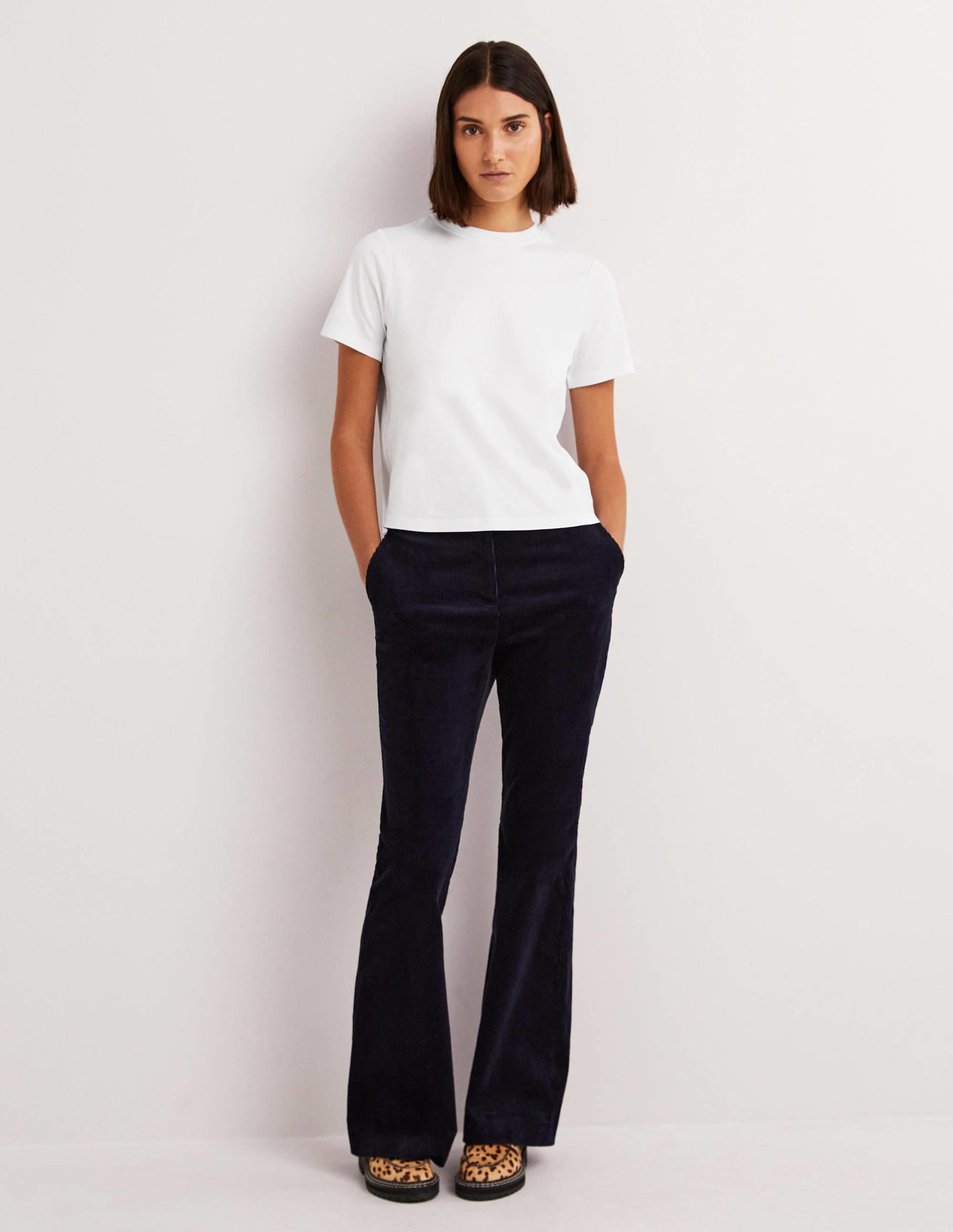 Cotton Crew Neck T-Shirt-White - Image 4