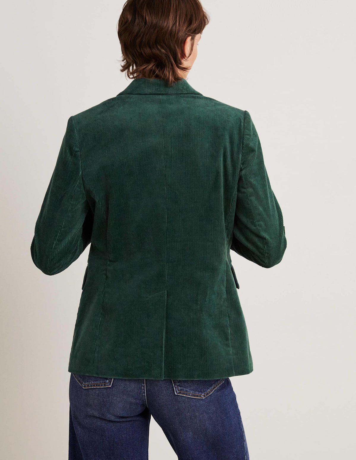 Fitted Corduroy Blazer-Trekking Green-3