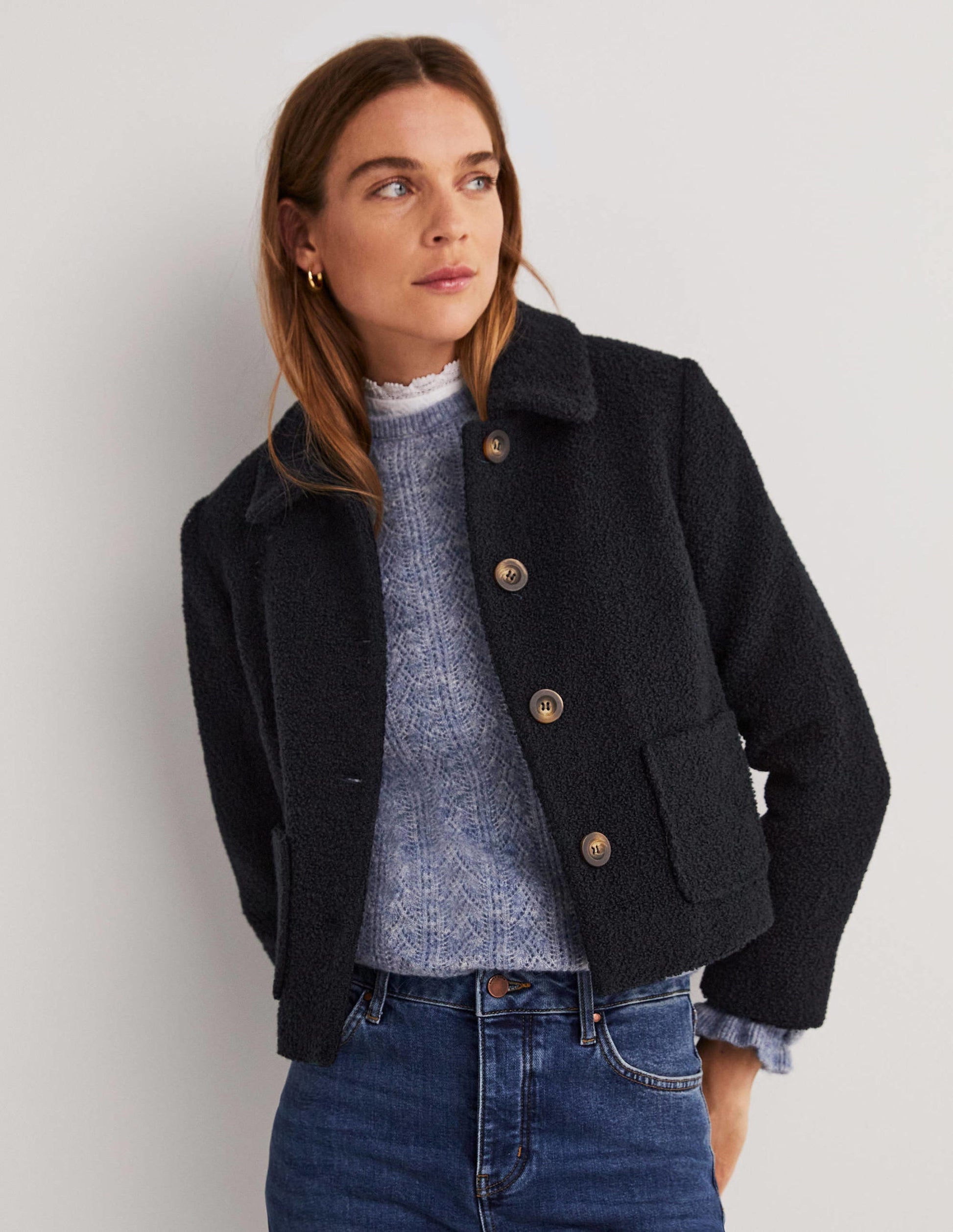 Rye Cropped Jacket-Navy-1