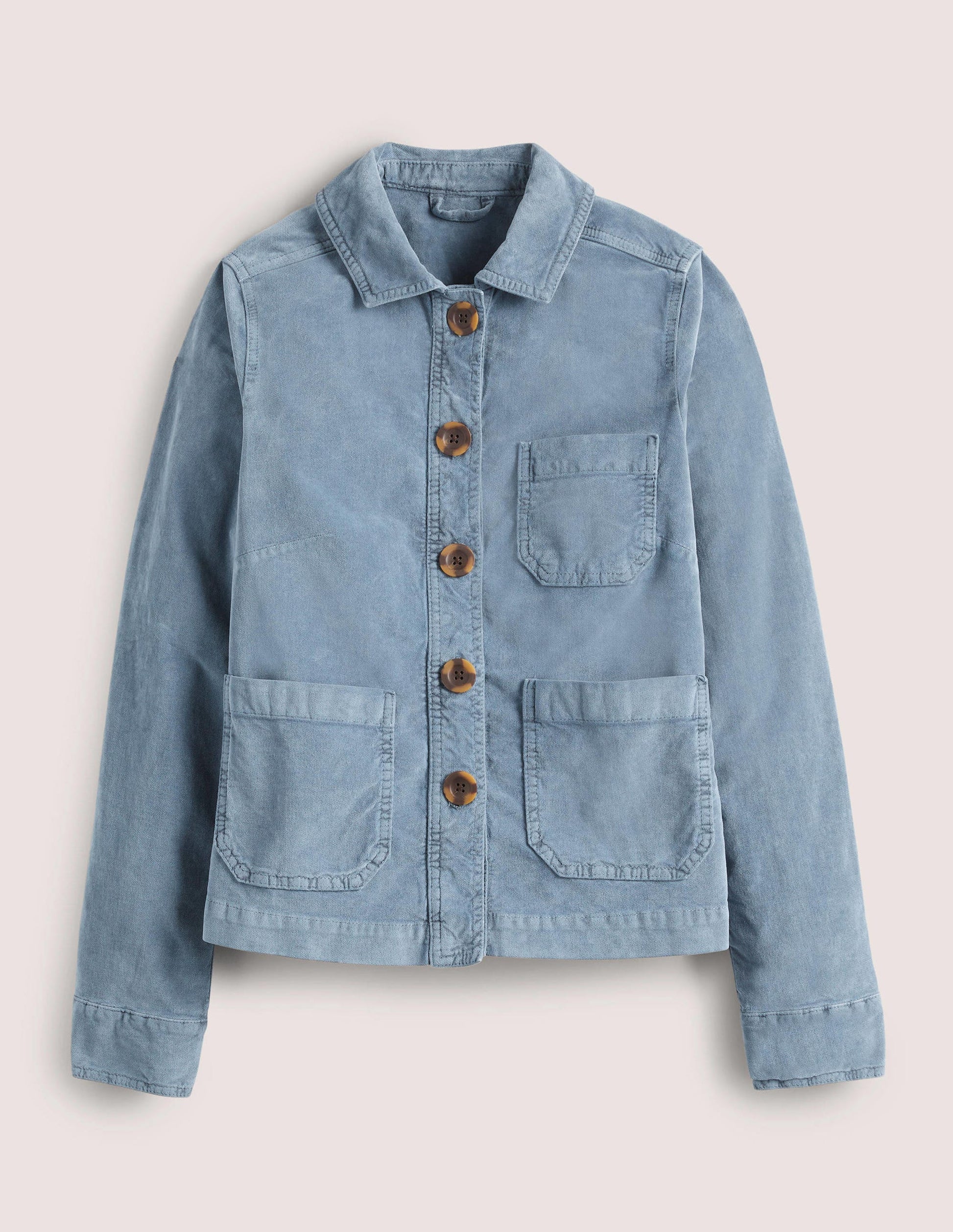 Velvet Chore Jacket-Corporal Blue Velvet-5