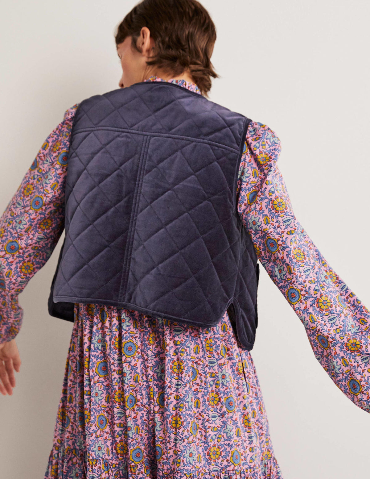 Quilted Vest-Navy-3