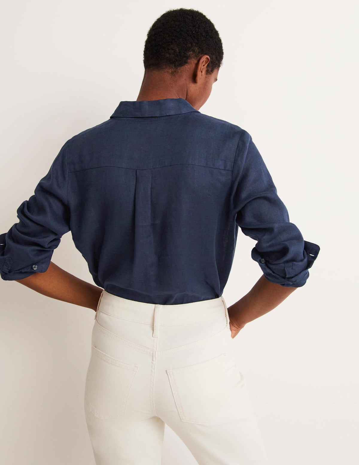 Linen Shirt-Navy - Image 8