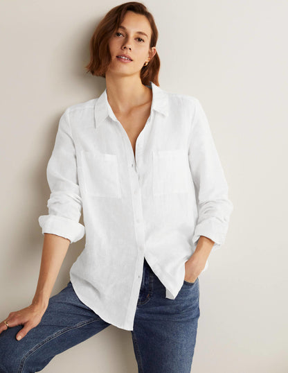 Linen Shirt-White