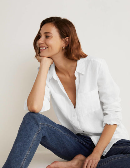 Linen Shirt-White