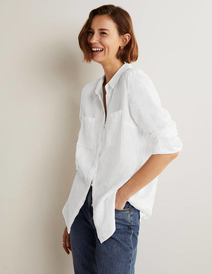 Linen Shirt-White