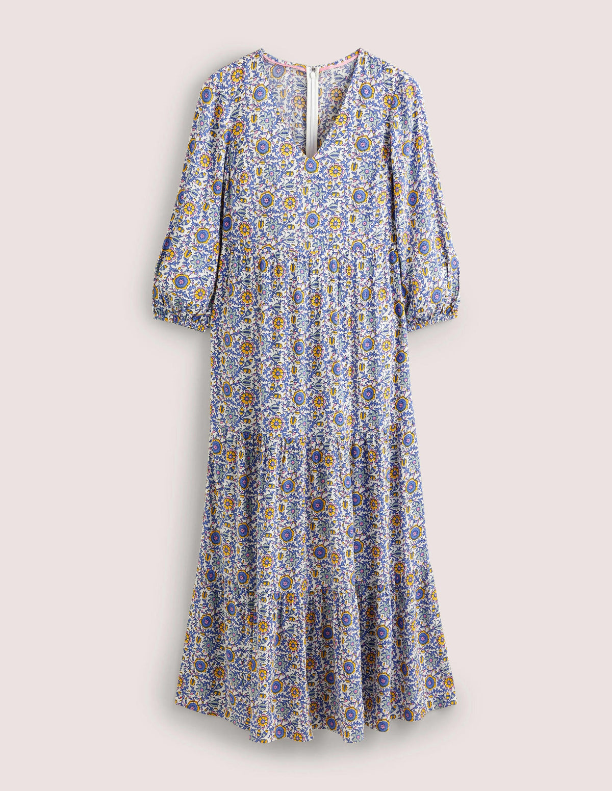 Blouson Sleeve Maxi Dress-Ivory, Enchanting Twig - Image 7