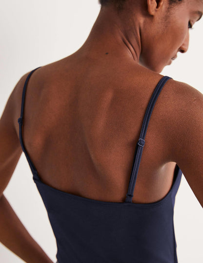 Plain Cami Top-Navy-7