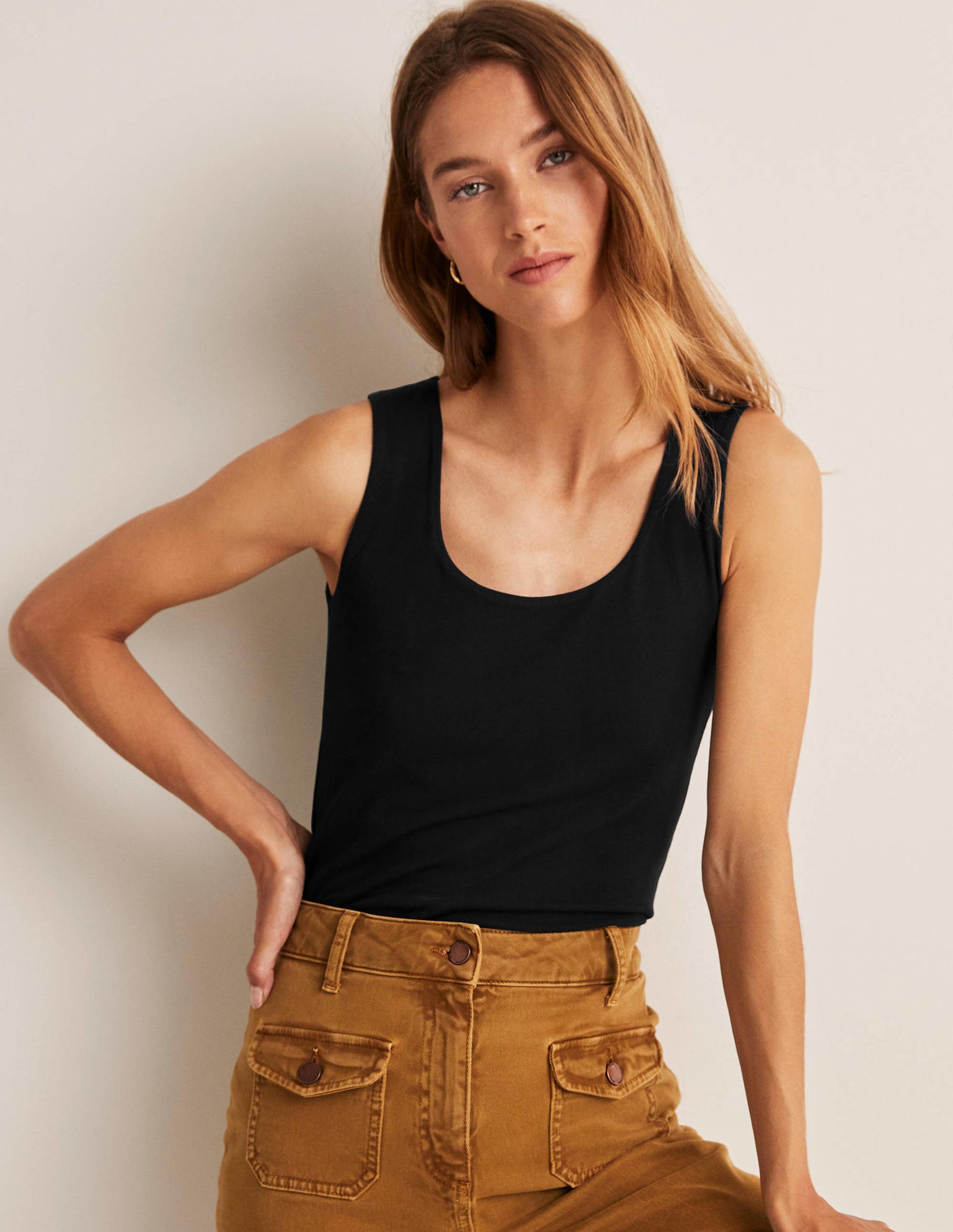 Double Layer Tank-Black-4