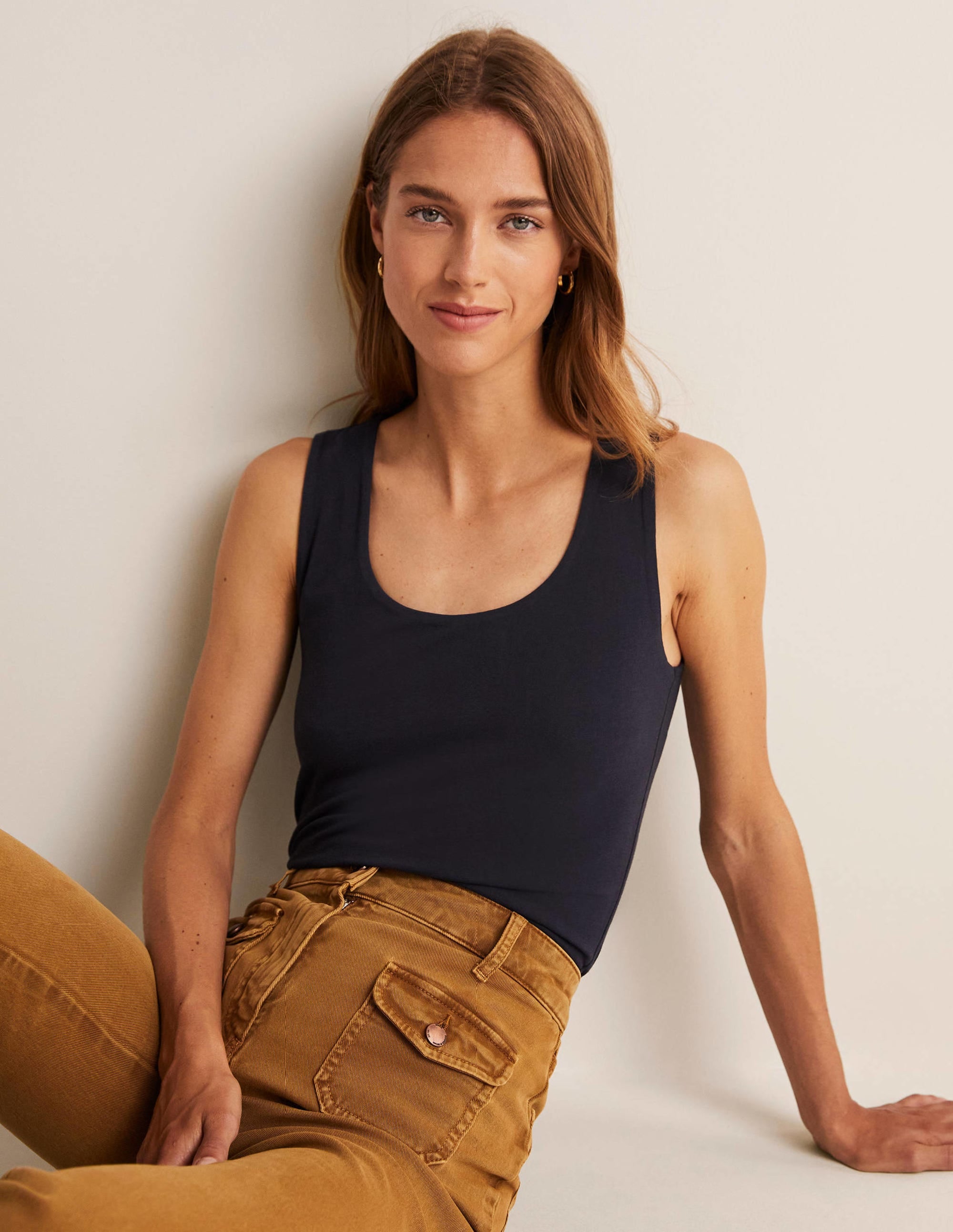 Double Layer Tank-Navy - Image 1