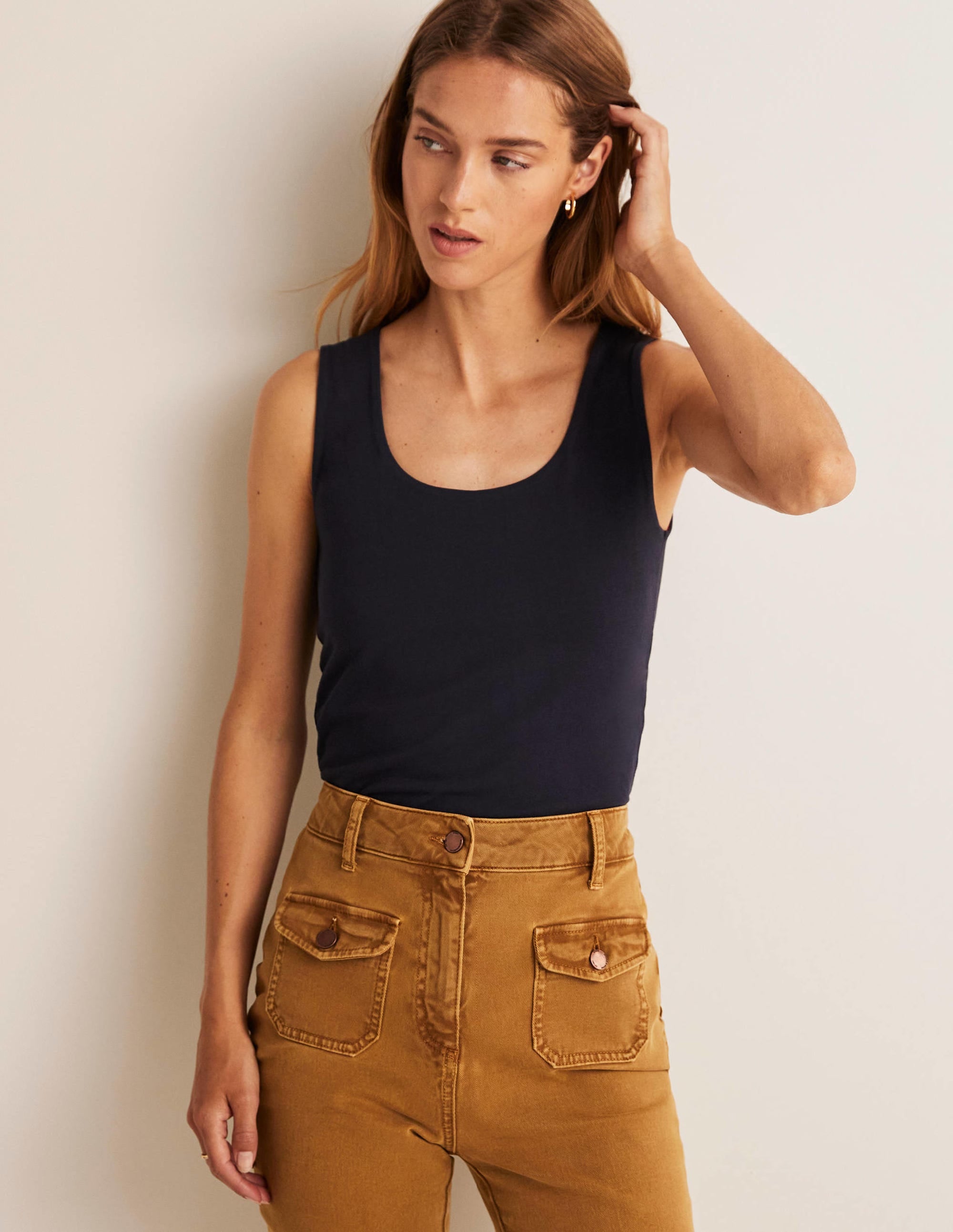 Double Layer Tank-Navy - Image 4