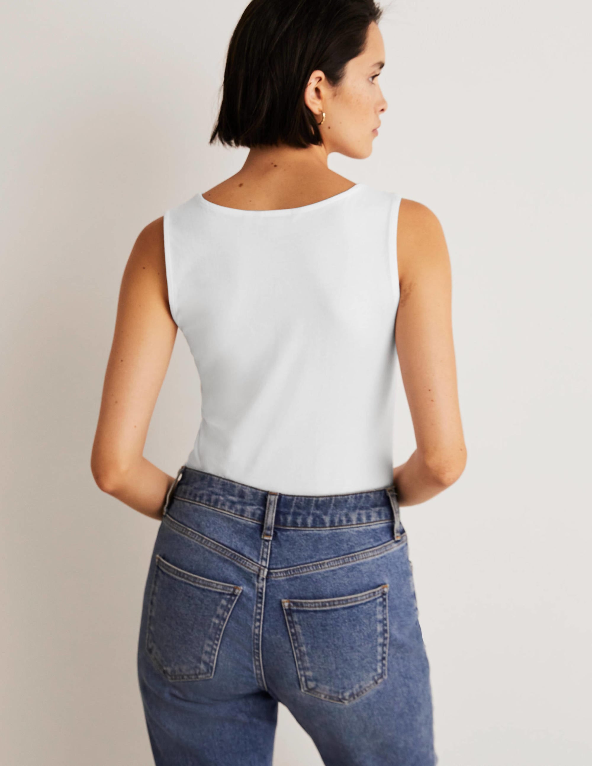 Double Layer Tank-White - Image 3