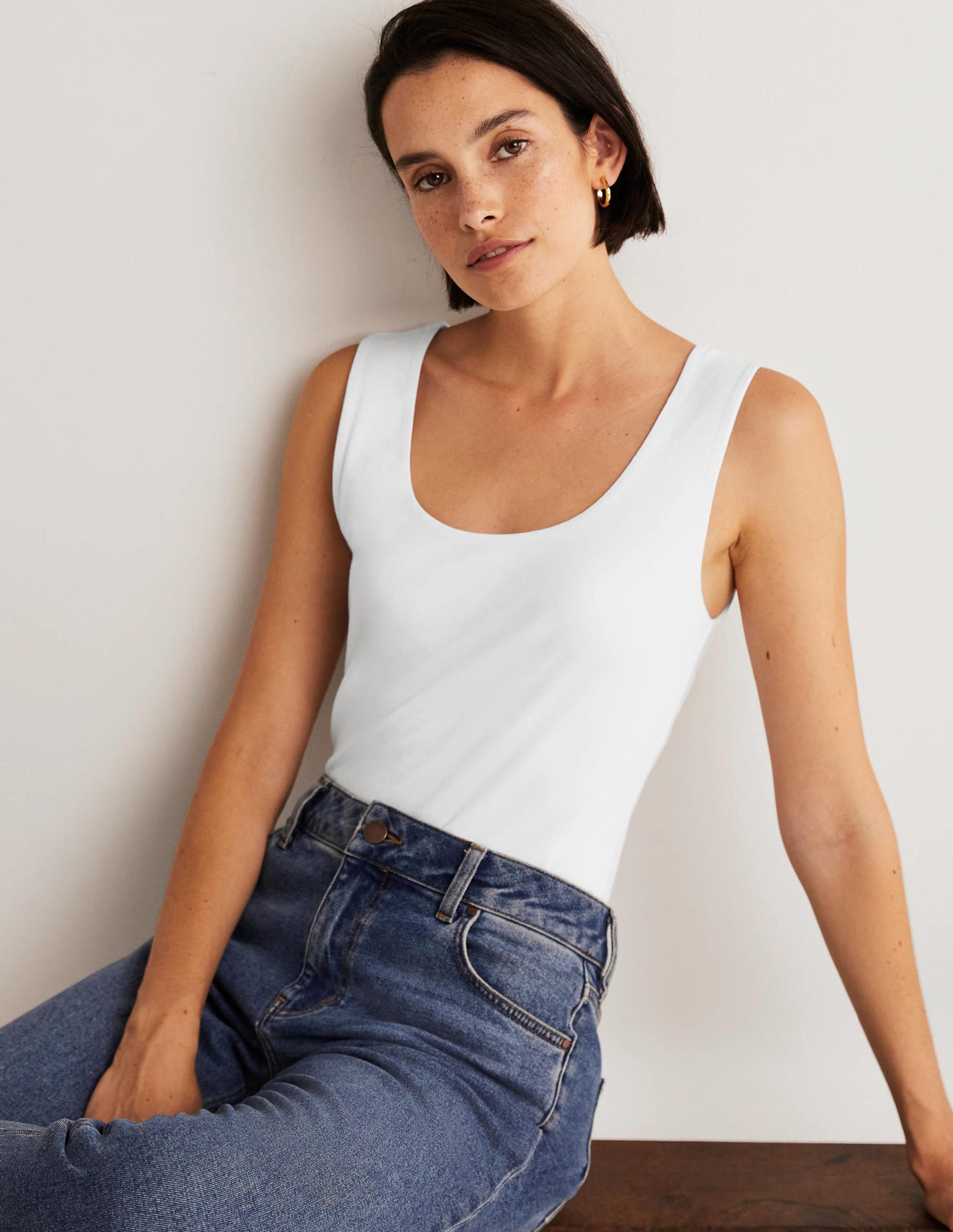 Double Layer Tank-White-4