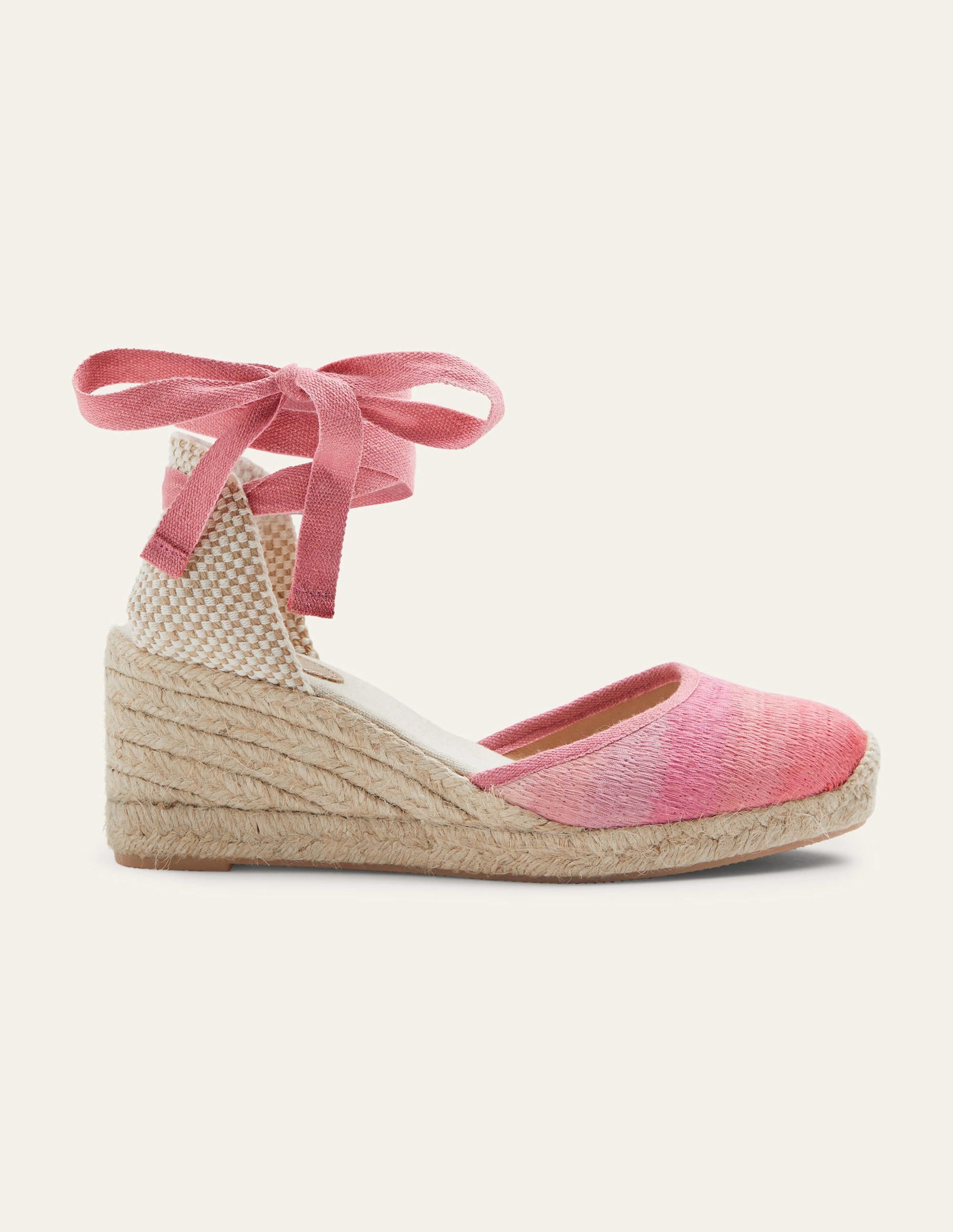 Cassie Espadrille Wedge-Wild Rose Ombre - Image 1