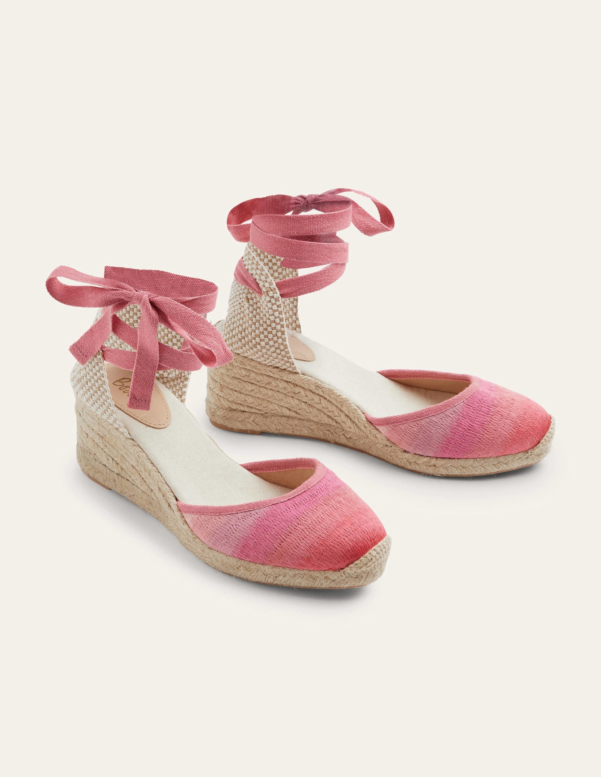 Cassie Espadrille Wedge-Wild Rose Ombre - Image 2