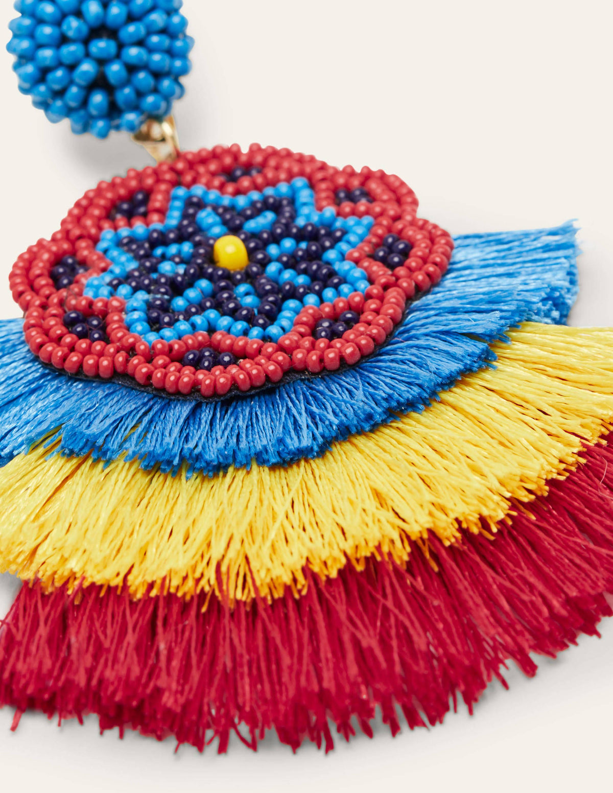 Beaded Earrings-Tassel - Image 2