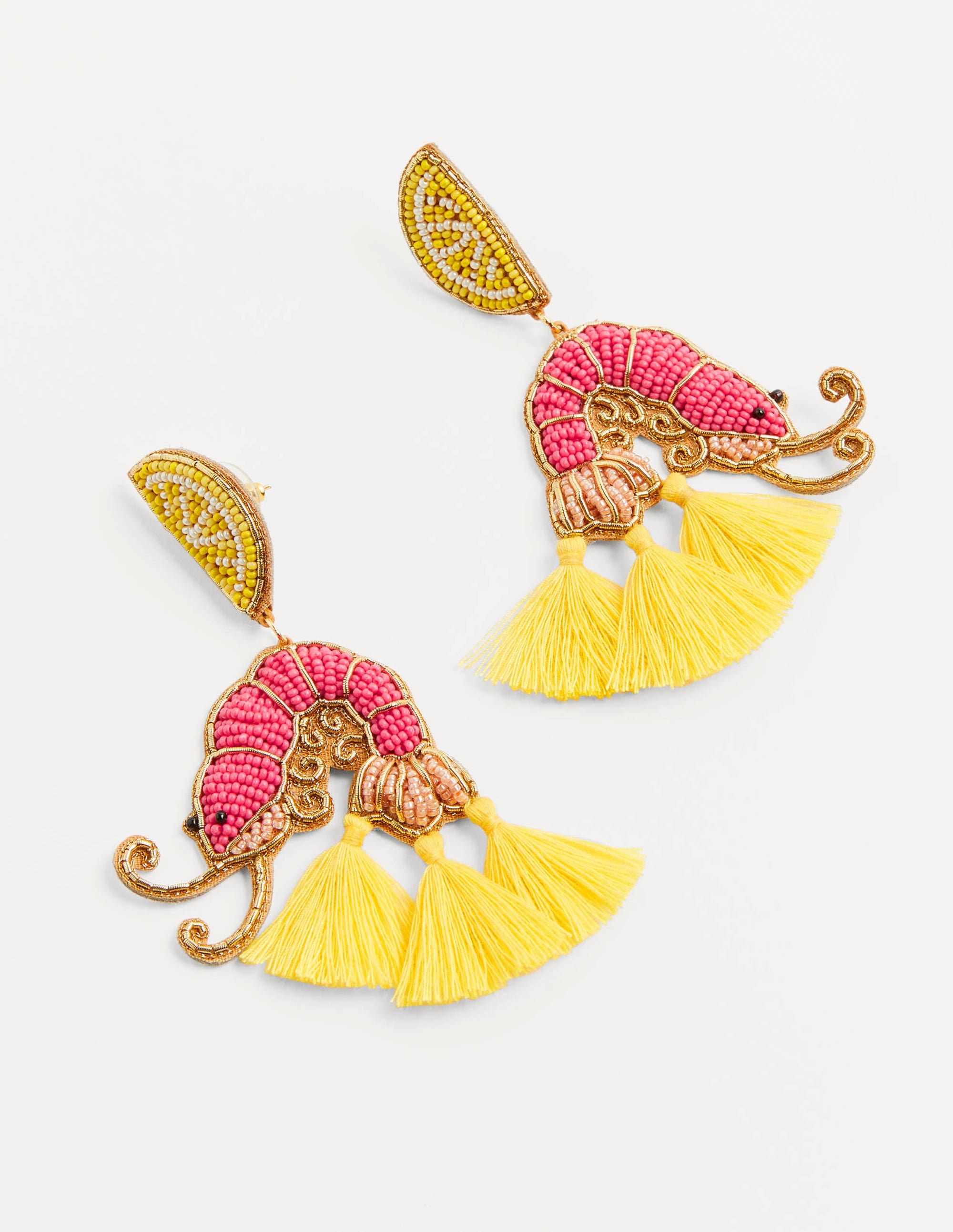 Beaded Earrings-Prawn - Image 3