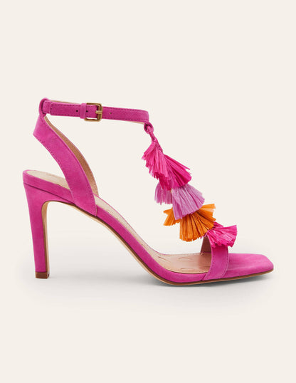 Sarah Fringe Heeled Sandals-Pop Pansy-2