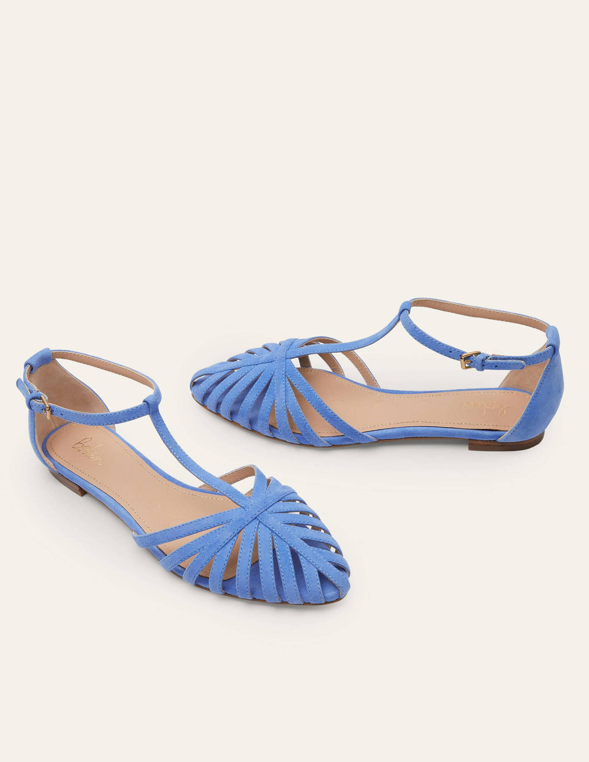 Tess Cage Flat Sandals-Grape Hyacinth-1