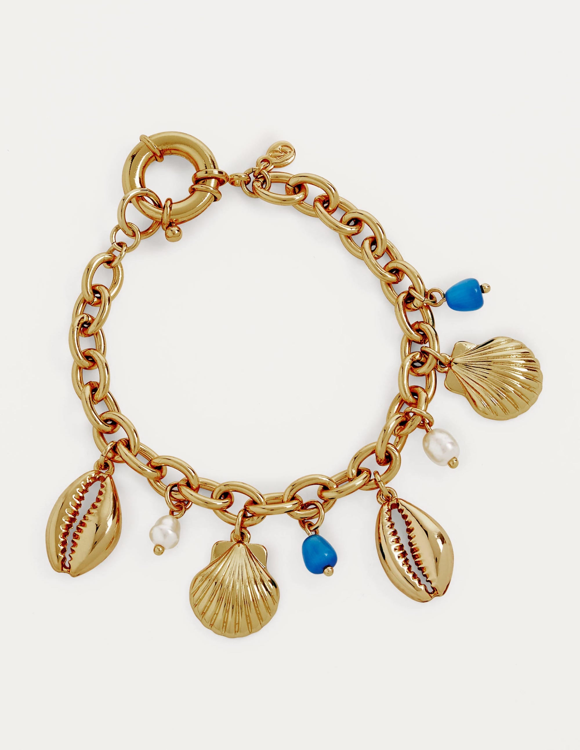 Shell Charm Bracelet-Gold - Image 1