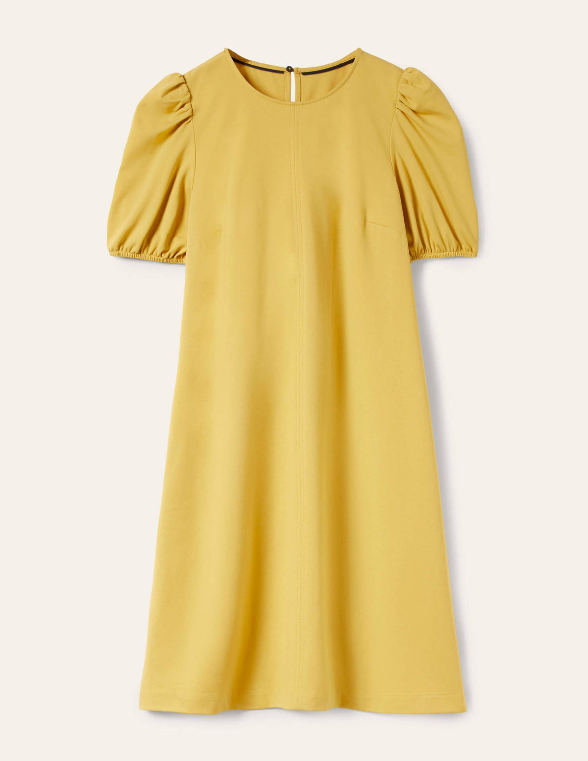 Seam Detail Jersey Shift Dress-Butter - Image 5