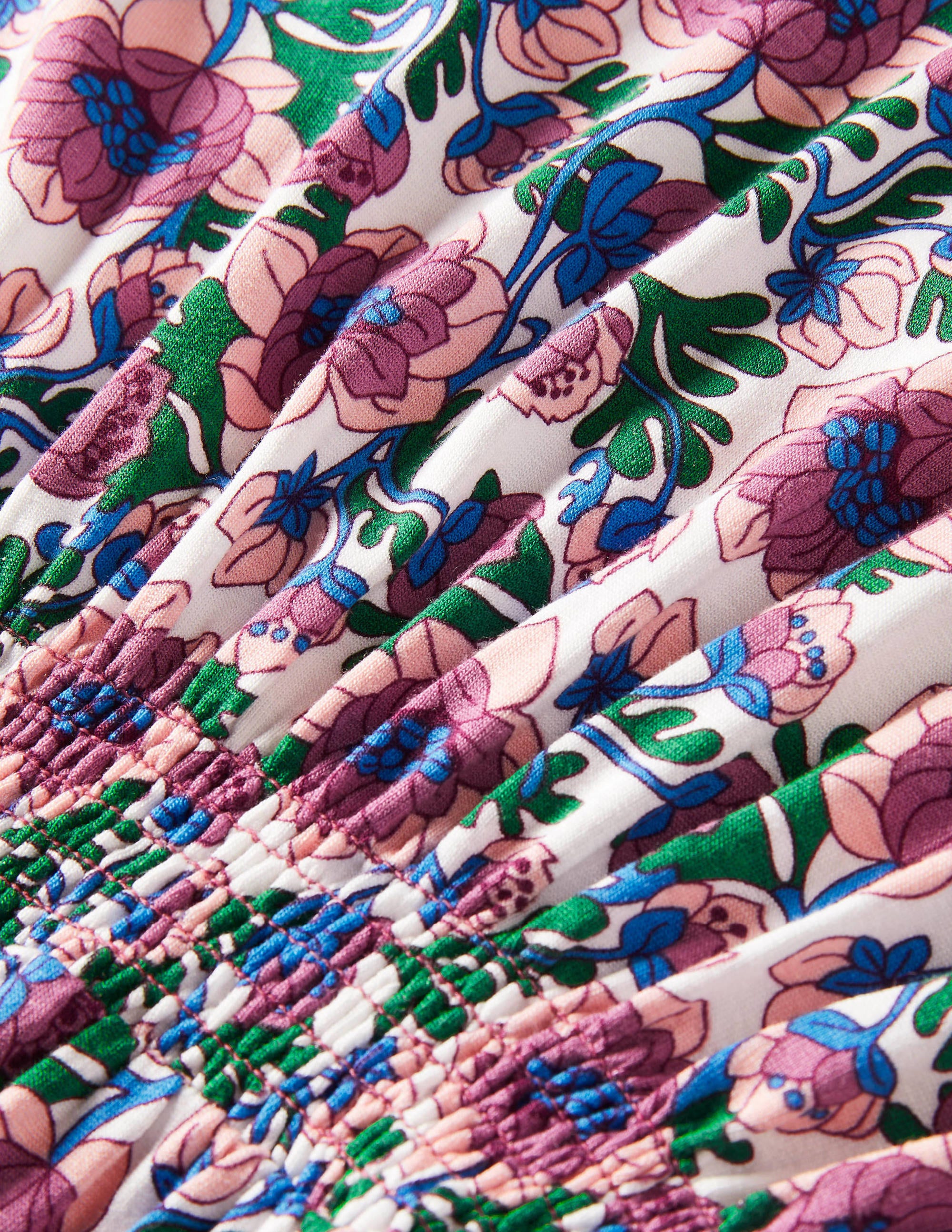 Crew Neck Jersey Dress-Multi Terrace Bud - Image 5