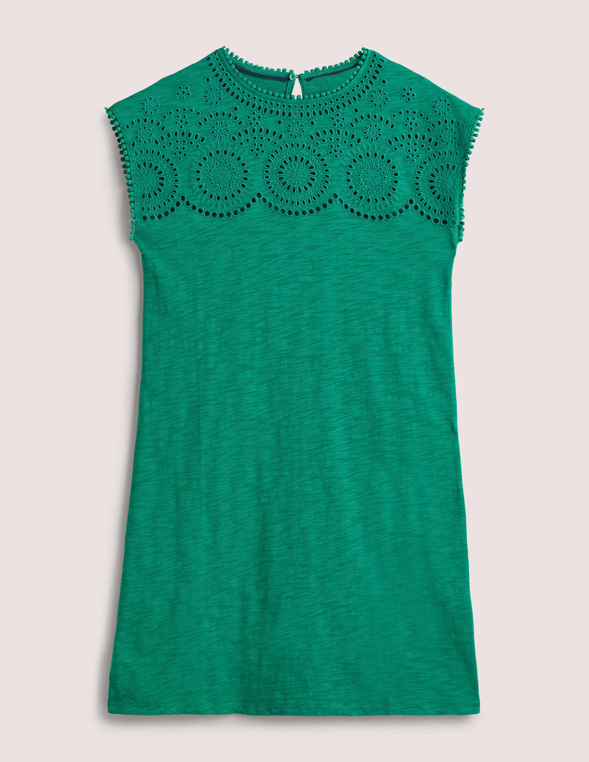Cutwork Jersey T-shirt Dress-Shady Glade-5