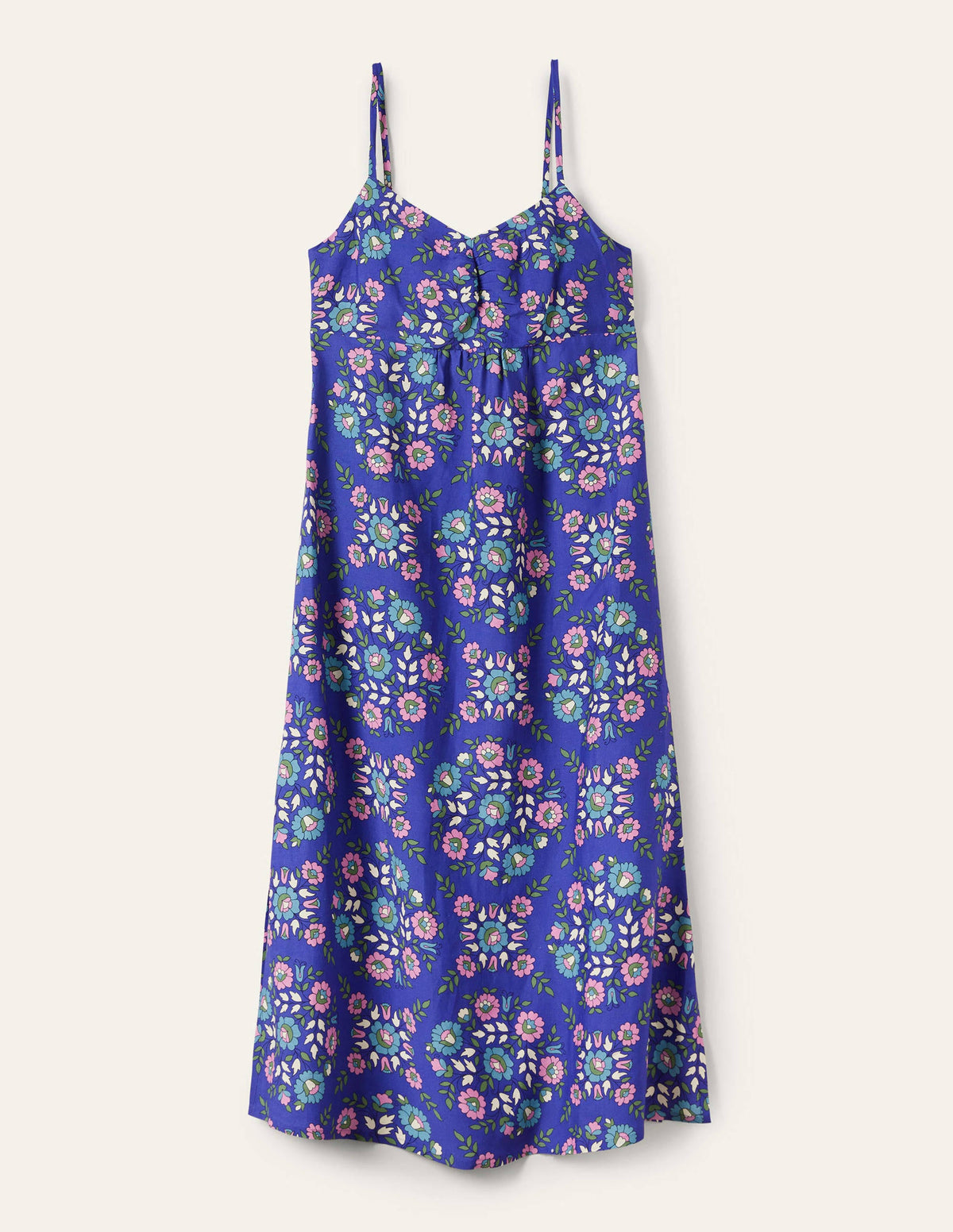 Strappy Midi Dress-Bluebell, Wildflower Prairie - Image 5