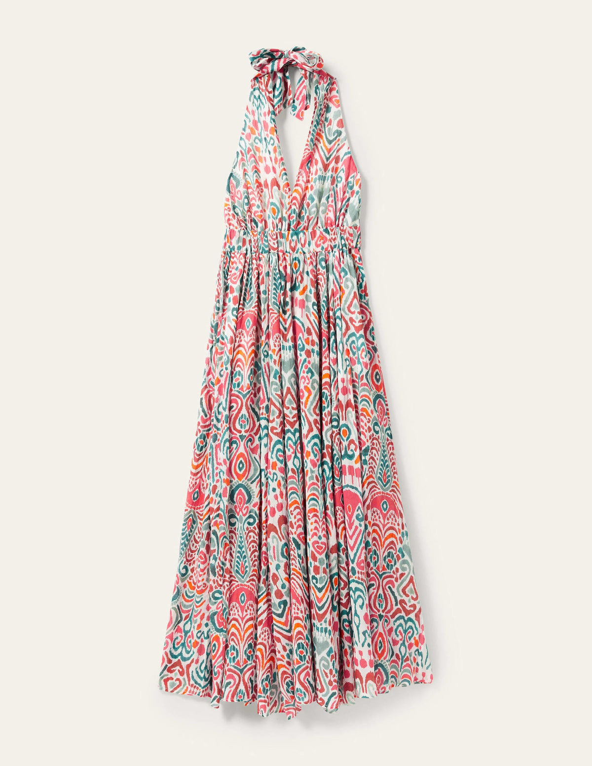Imogen Halterneck Maxi Dress-Multi, Ikat Charm-7