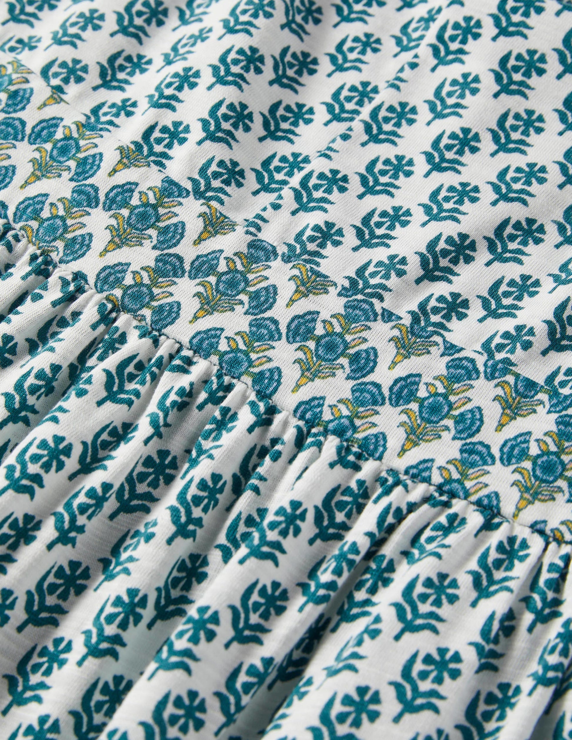 Strappy Jersey Maxi Dress-Chesapeake, Woodblock Bloom-5