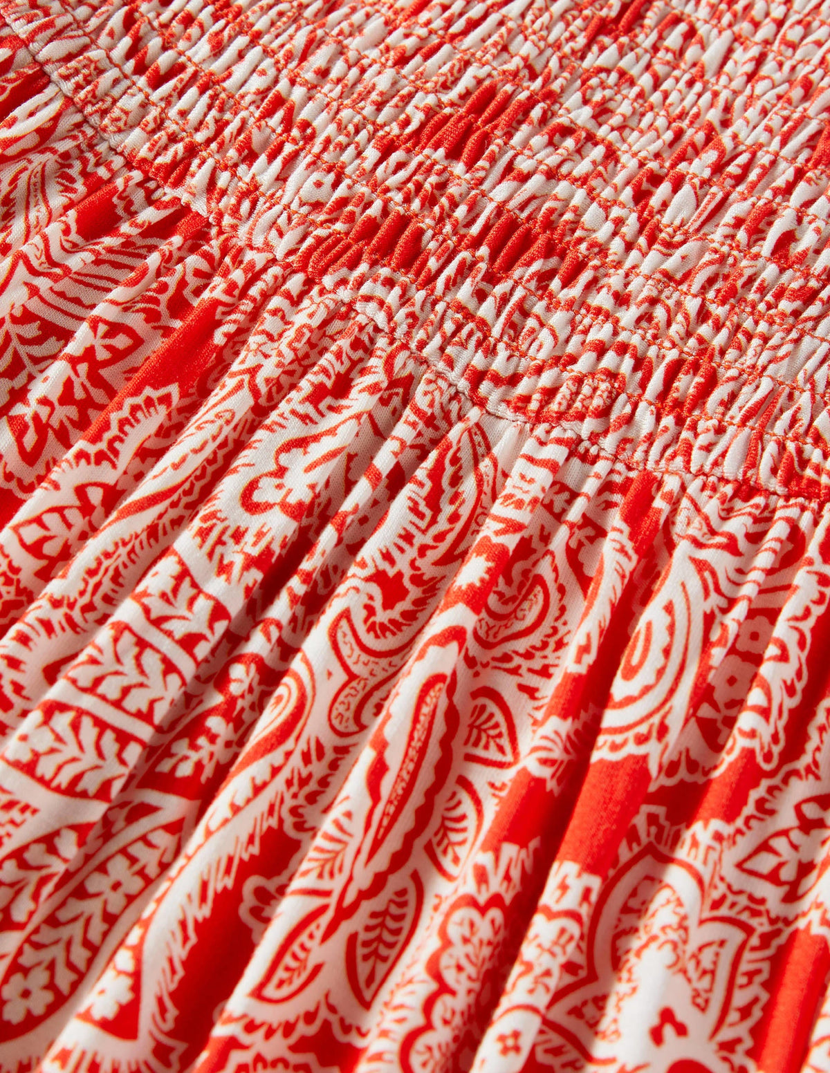 Strapless Jersey Maxi Dress-Firecracker, Paisley Bud - Image 6