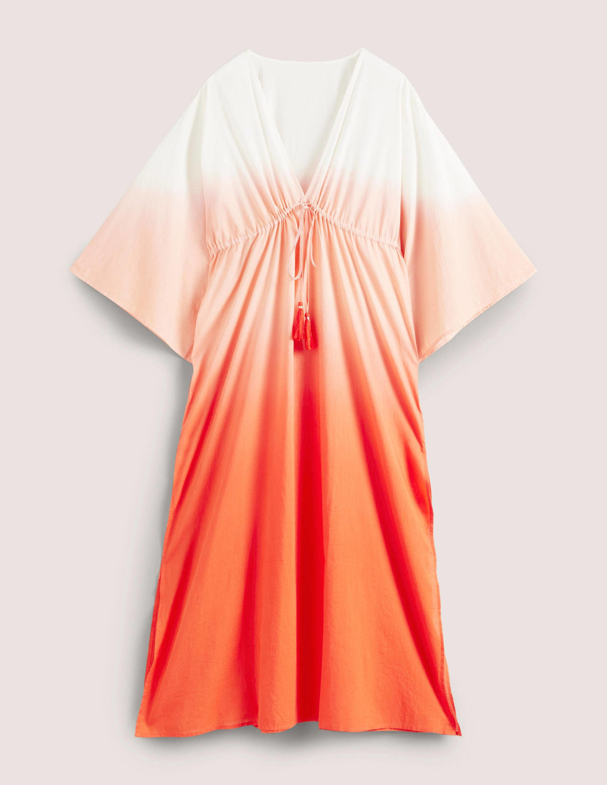 Maxi Empire Beach Kaftan Dress-Firecracker Dip Dye - Image 6