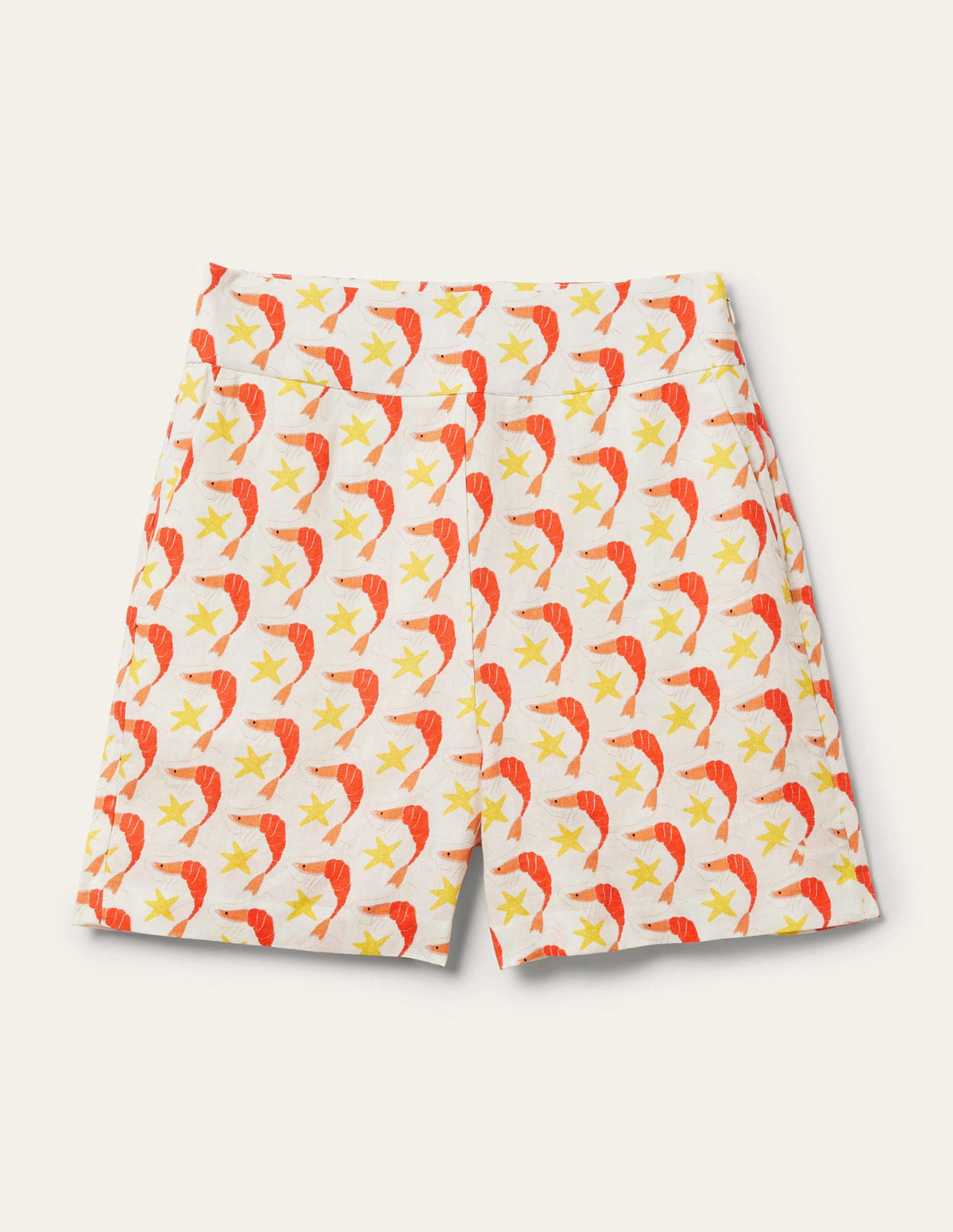 Georgina Linen Shorts-Firecracker, Shrimpy - Image 5