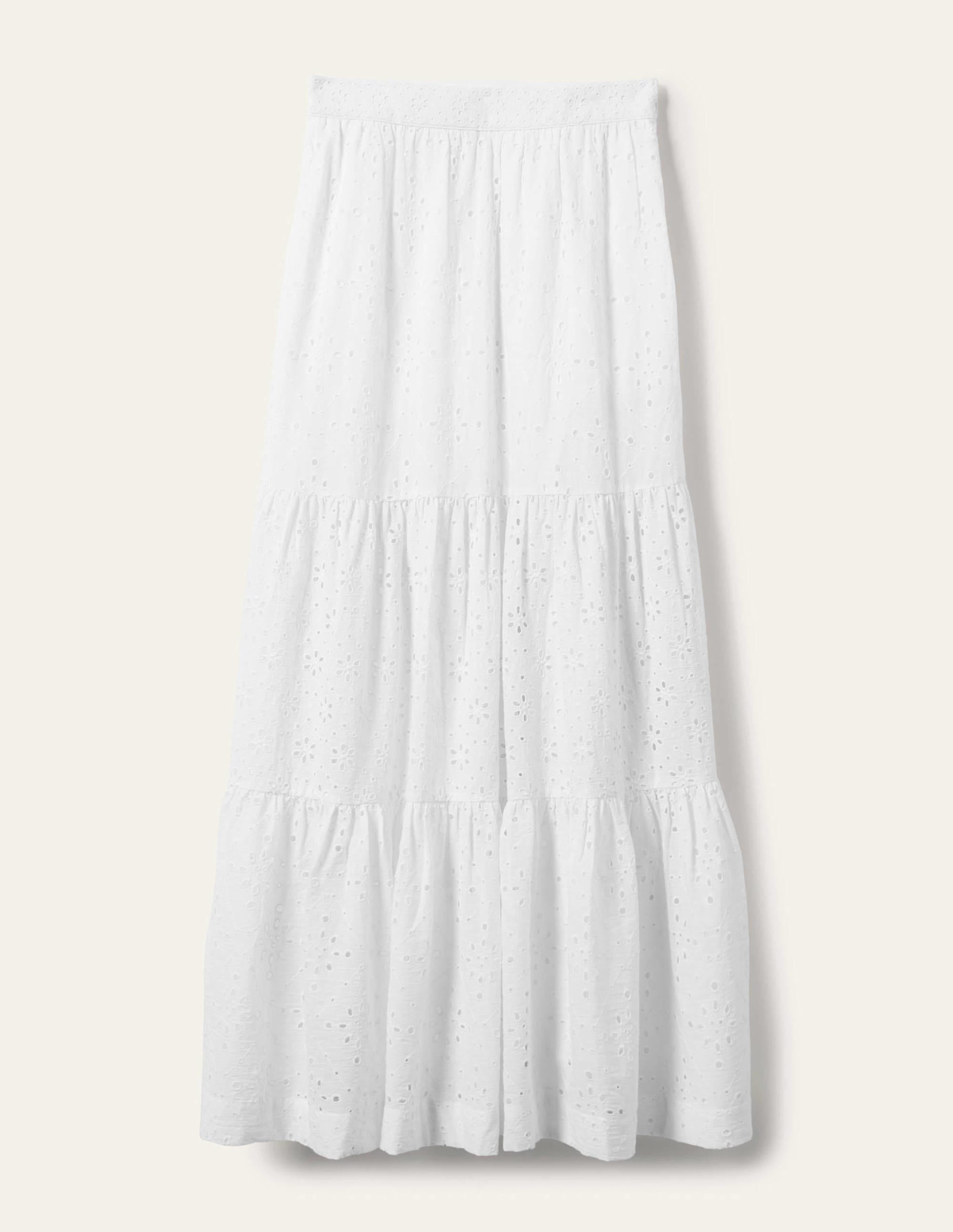 Hazel Broderie Maxi Skirt-White, Broderie - Image 8