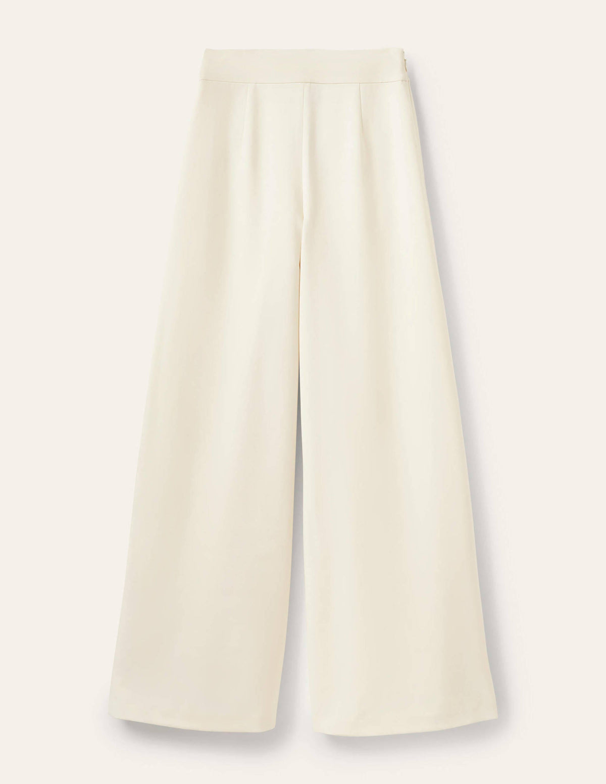 High Waisted Palazzo Pants-Ivory-9