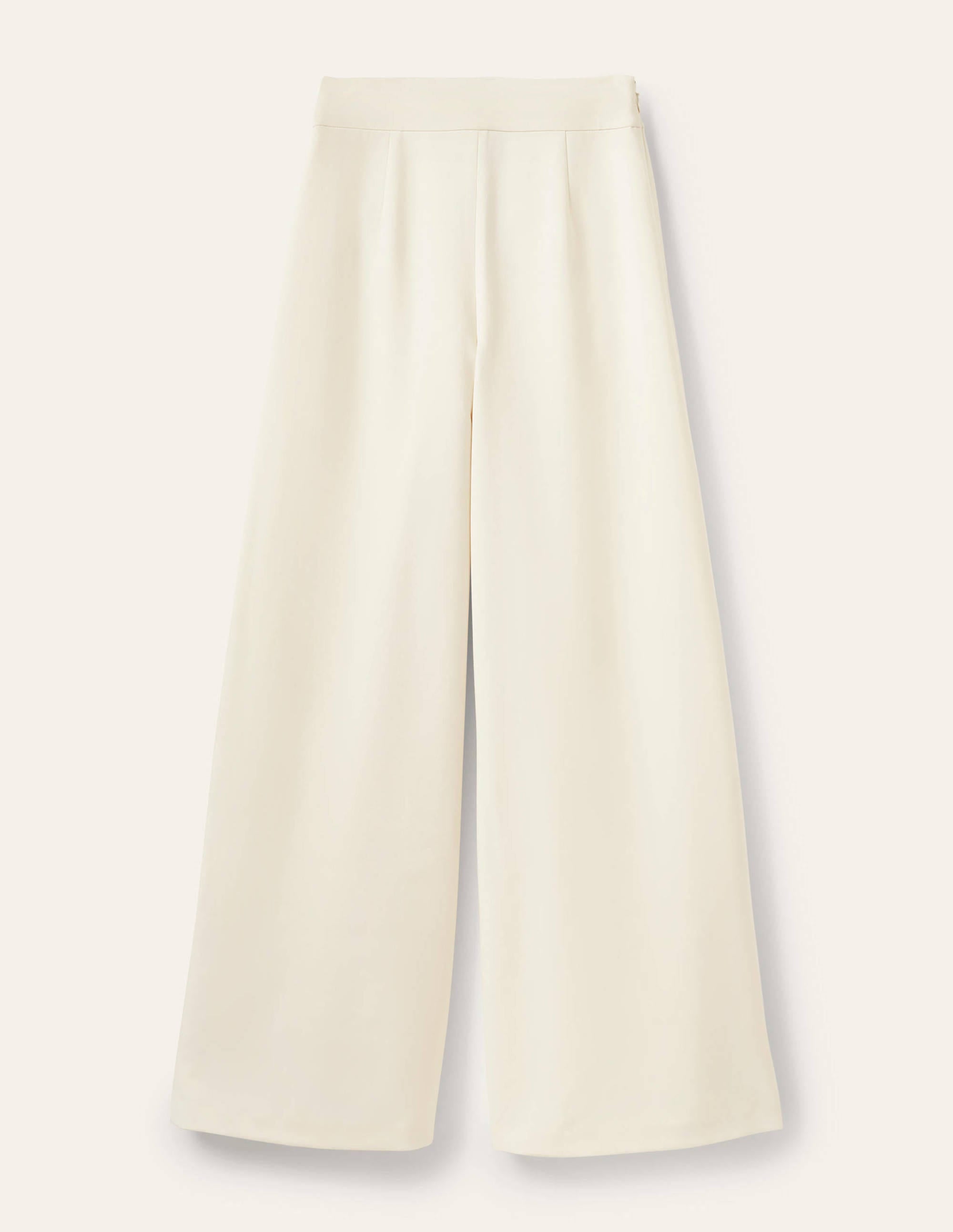 High Waisted Palazzo Pants-Ivory - Image 9