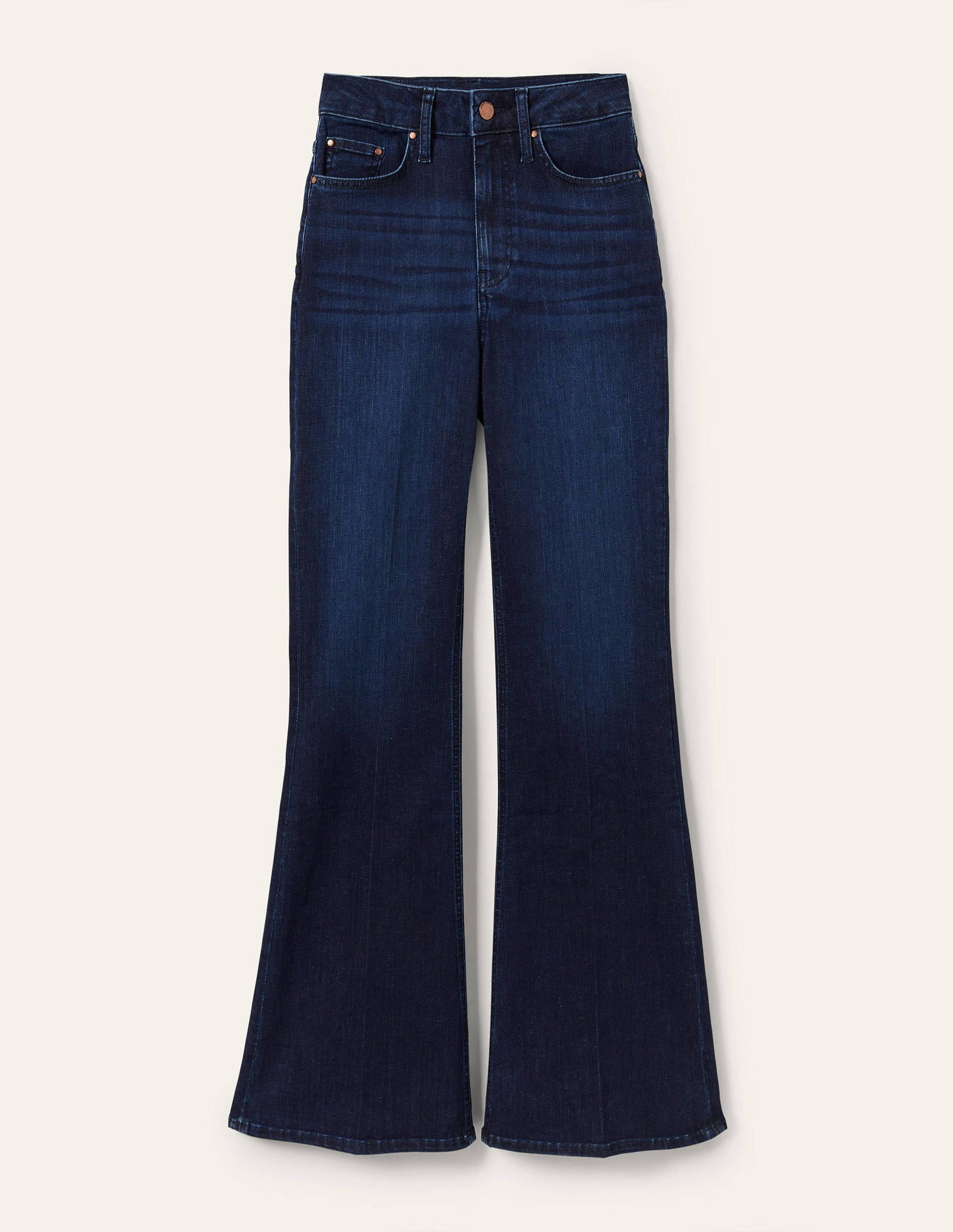 HIGH RISE FITTED FLARE-Dark Vintage Denim-7