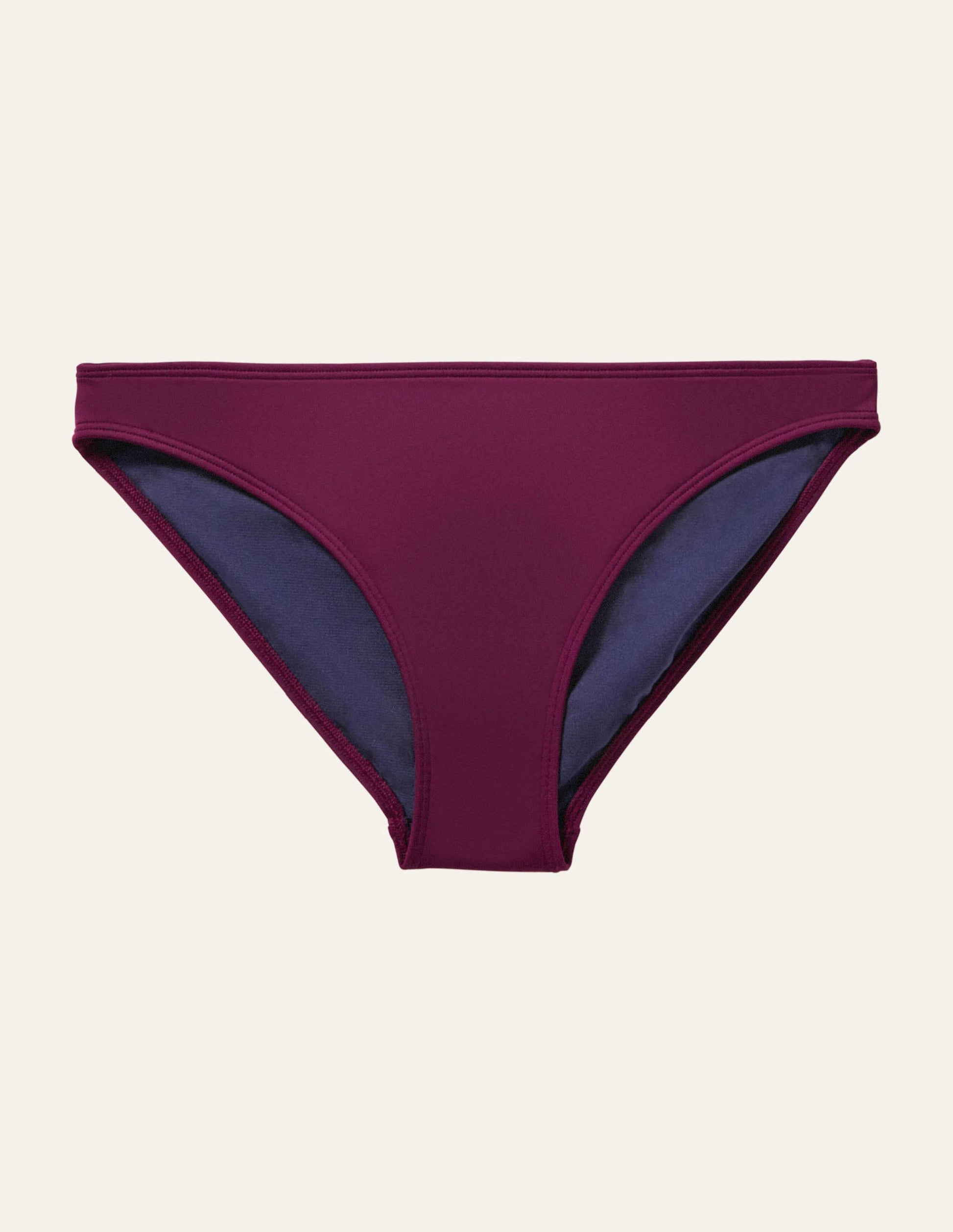 Classic Bikini Bottoms-Chocolate and Blue Painted Dot-7