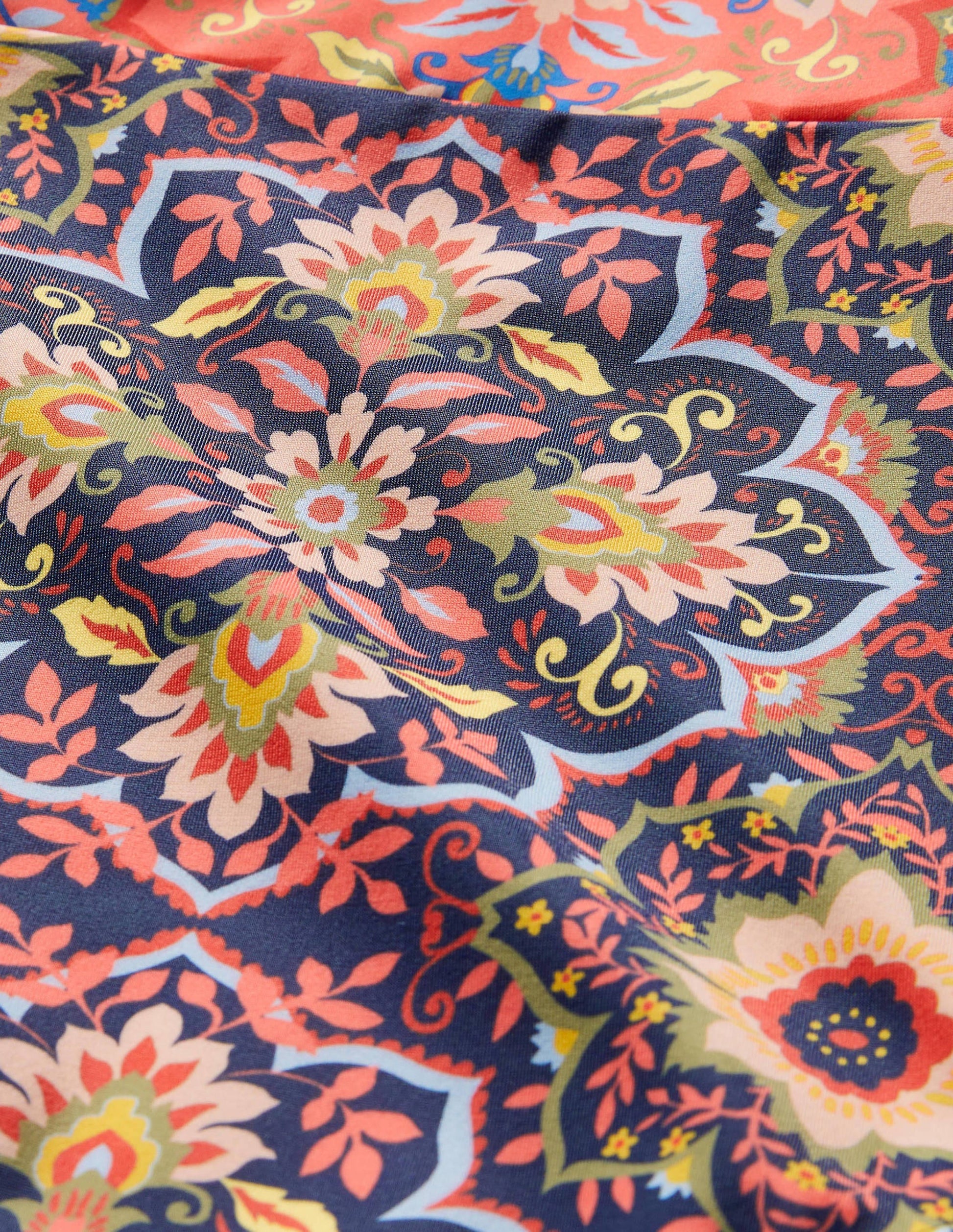 Arezzo V-neck Panel Swimsuit-French Navy, Moroccan Bloom-6