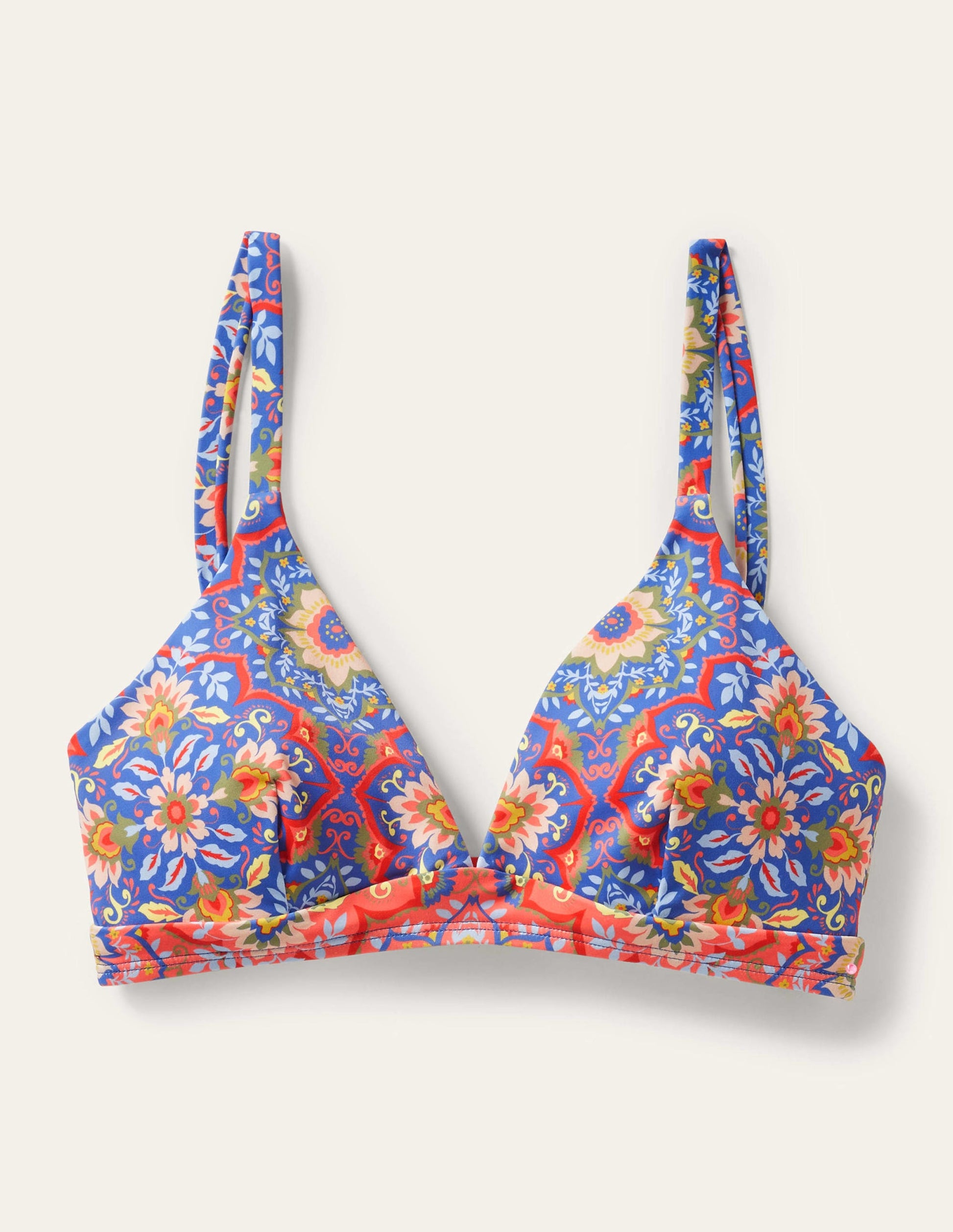 Arezzo V-neck Bikini Top-French Navy, Bloomsbury-6