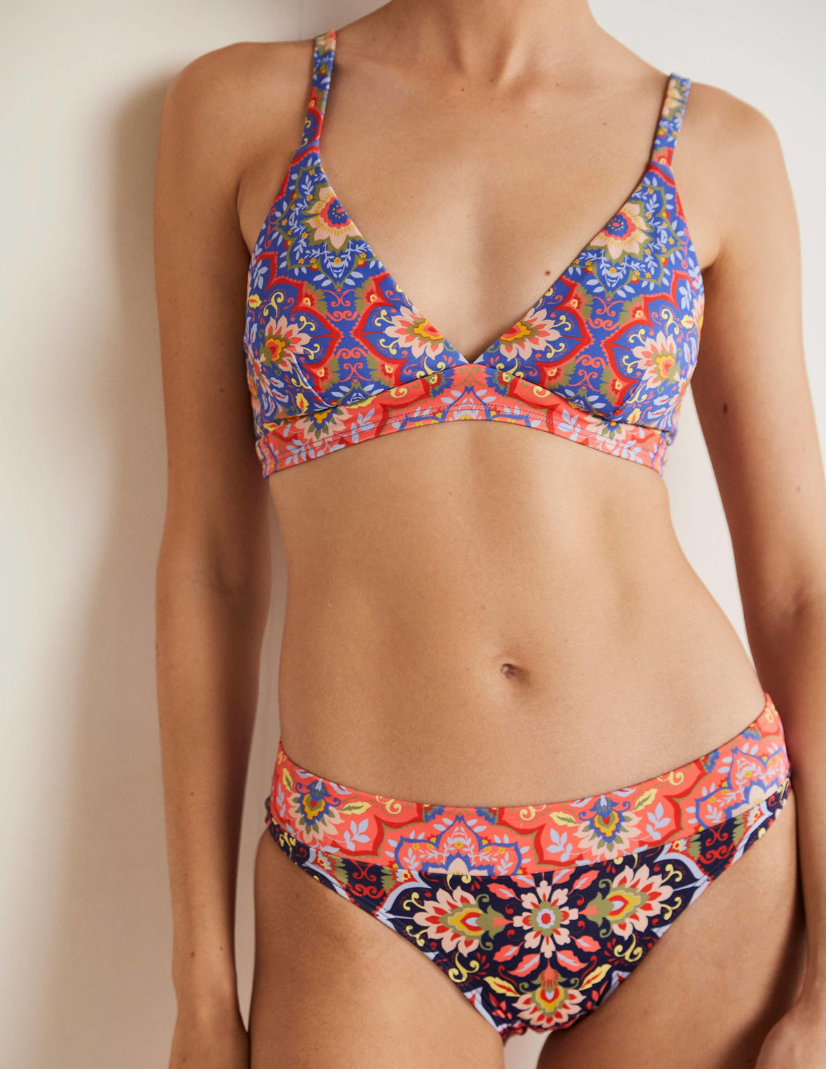Arezzo V-neck Bikini Top-French Navy, Bloomsbury - Image 4