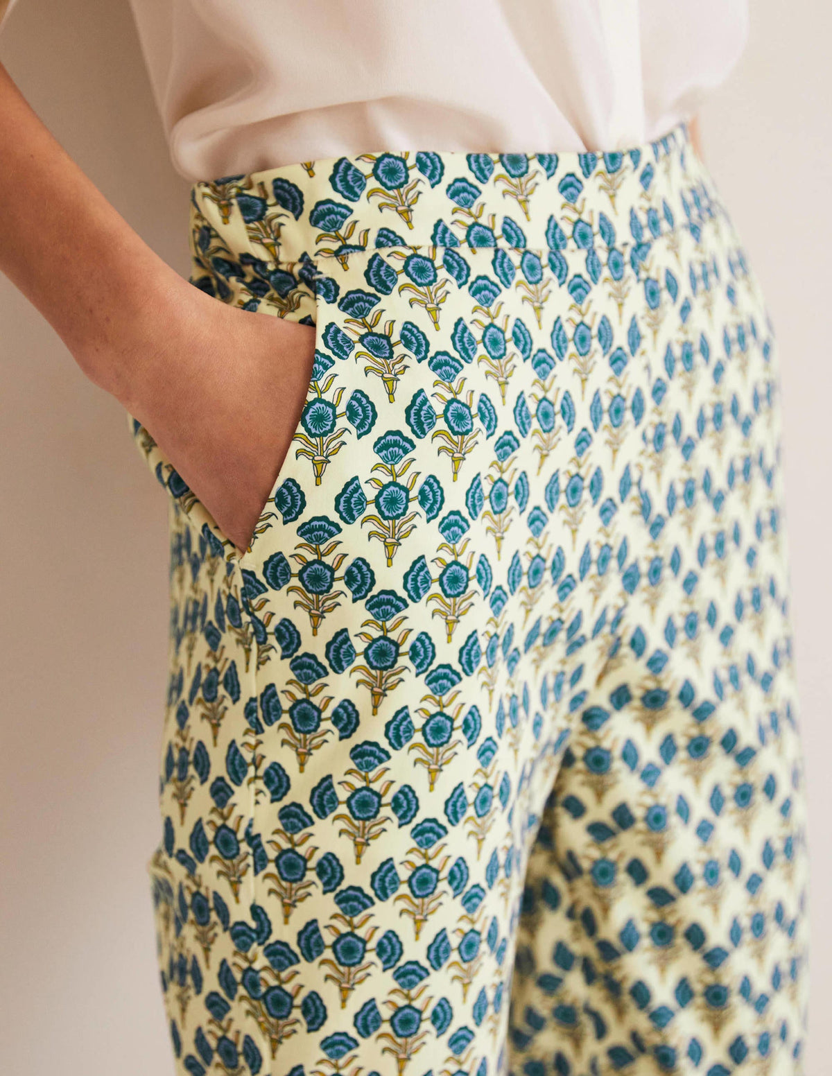 Pull On Pants-Chesapeake Bay, Poppy Geo - Image 2
